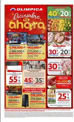 Vista previa del prospecto Olímpica catálogo Diciembre es ahorra del almacen Olímpica válida del 29/09/2026 al 01/10/2026