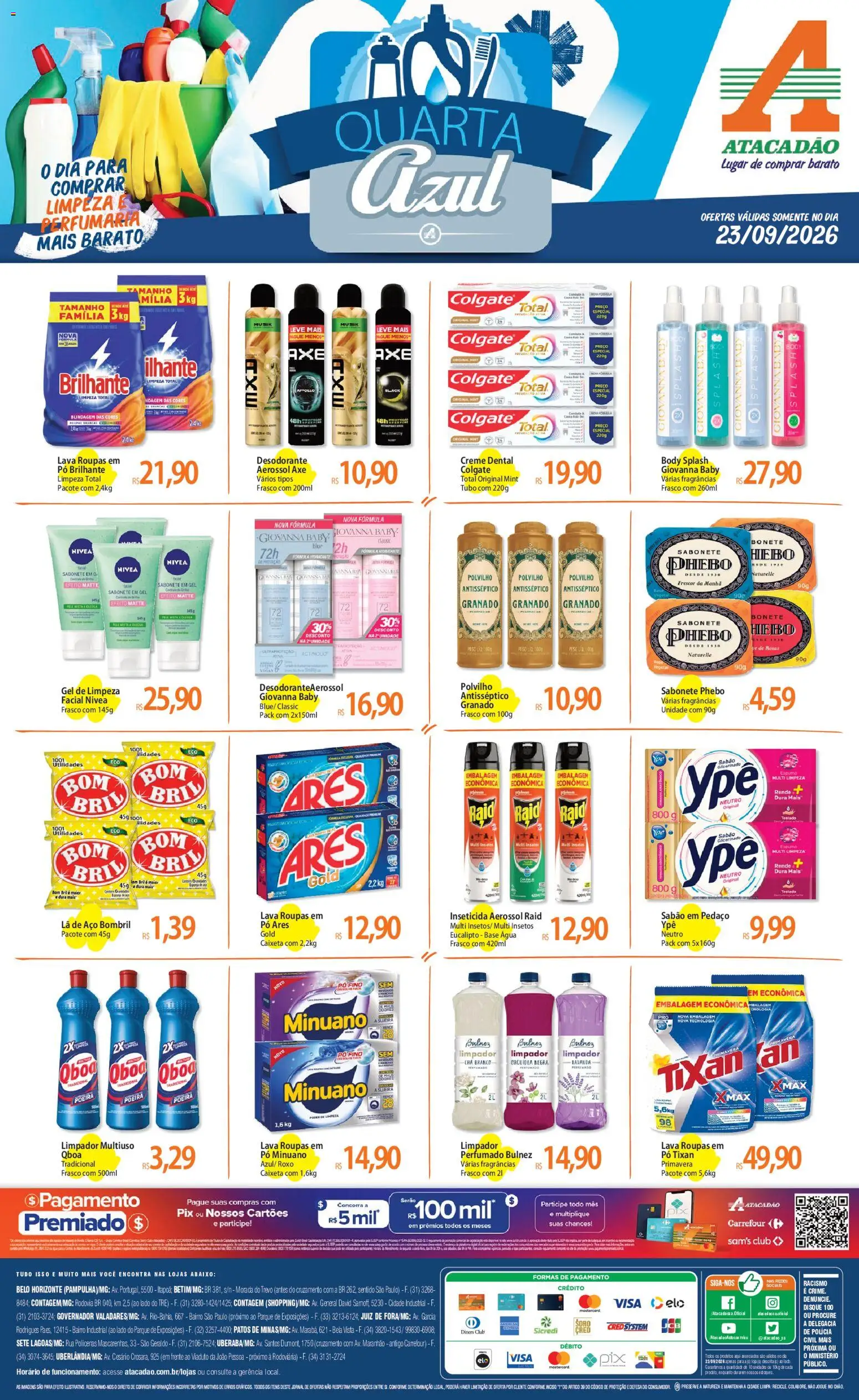 Pré-Visualização do folheto "Atacadão ofertas - MG" da loja Atacadão válido a partir de 23/09/2026