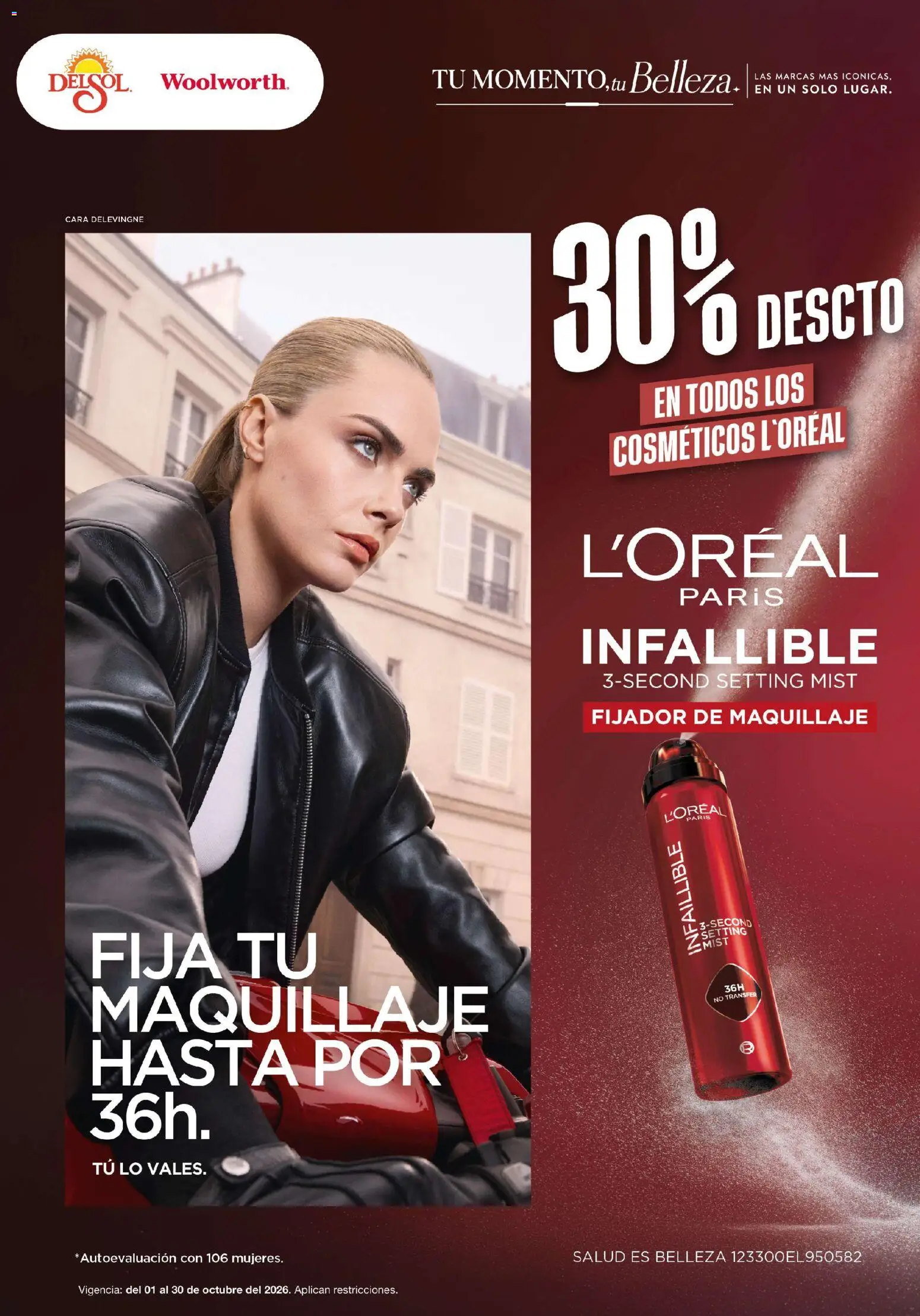 Vista previa las ofertas de la tienda Del Sol y Woolworth - Del Sol y Woolworth catálogo Tu momento, tu belleza solo desde el 01/10/2026 - Maquillaje, Fijador