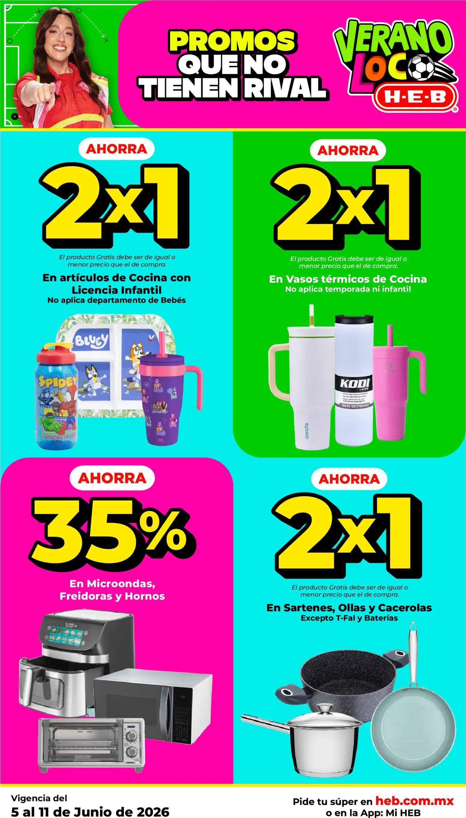Vista previa las ofertas de la tienda H-E-B - H-E-B folleto desde el 05/06/2026 - Cocina, Vasos, Ollas
