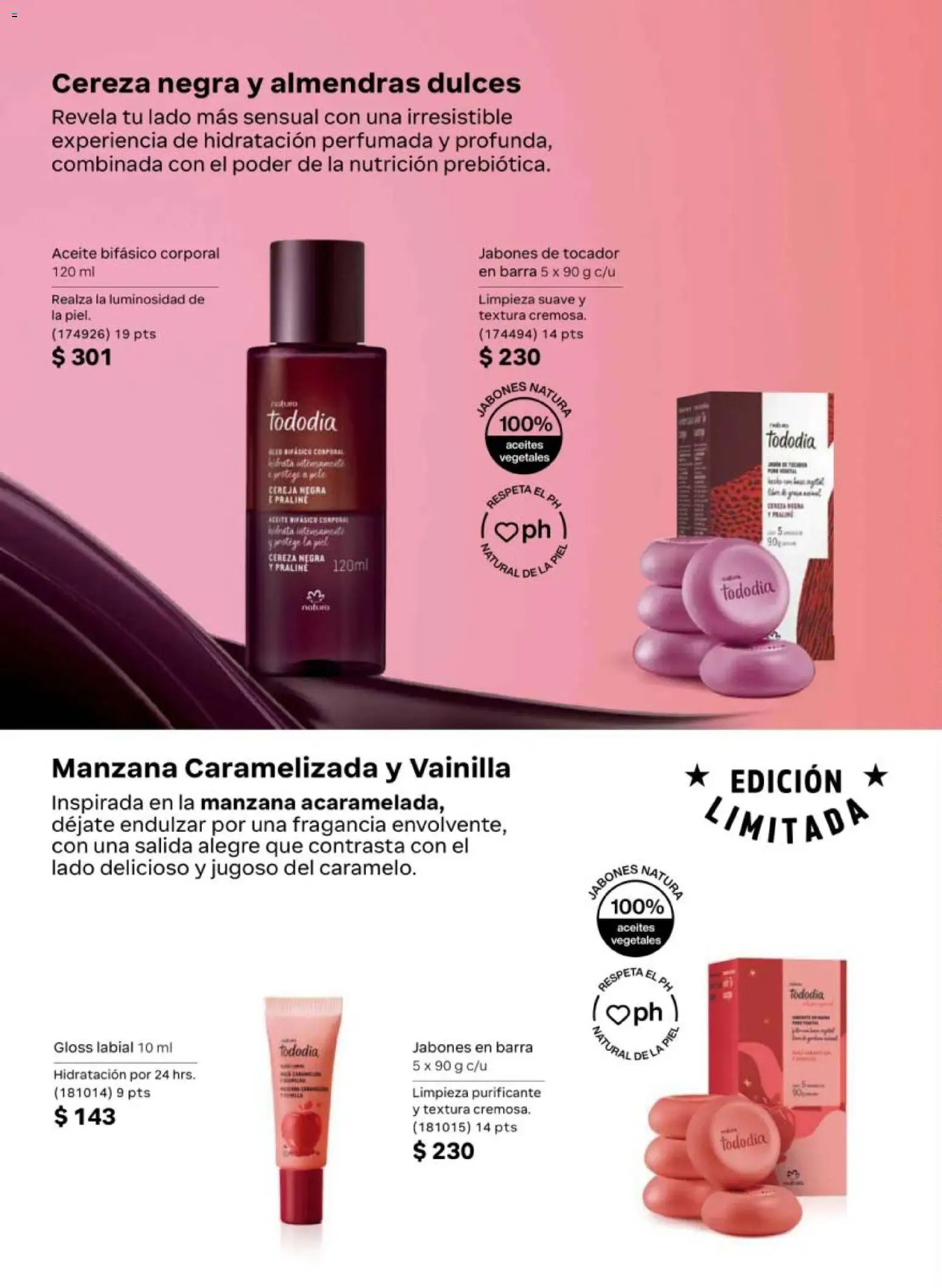 Vista previa las ofertas de la tienda Natura - Natura campaña 6 2026 desde el 02/04/2026 - Manzana, Dulces, Aceite, Vainilla, Almendras, Barra, Fragancia