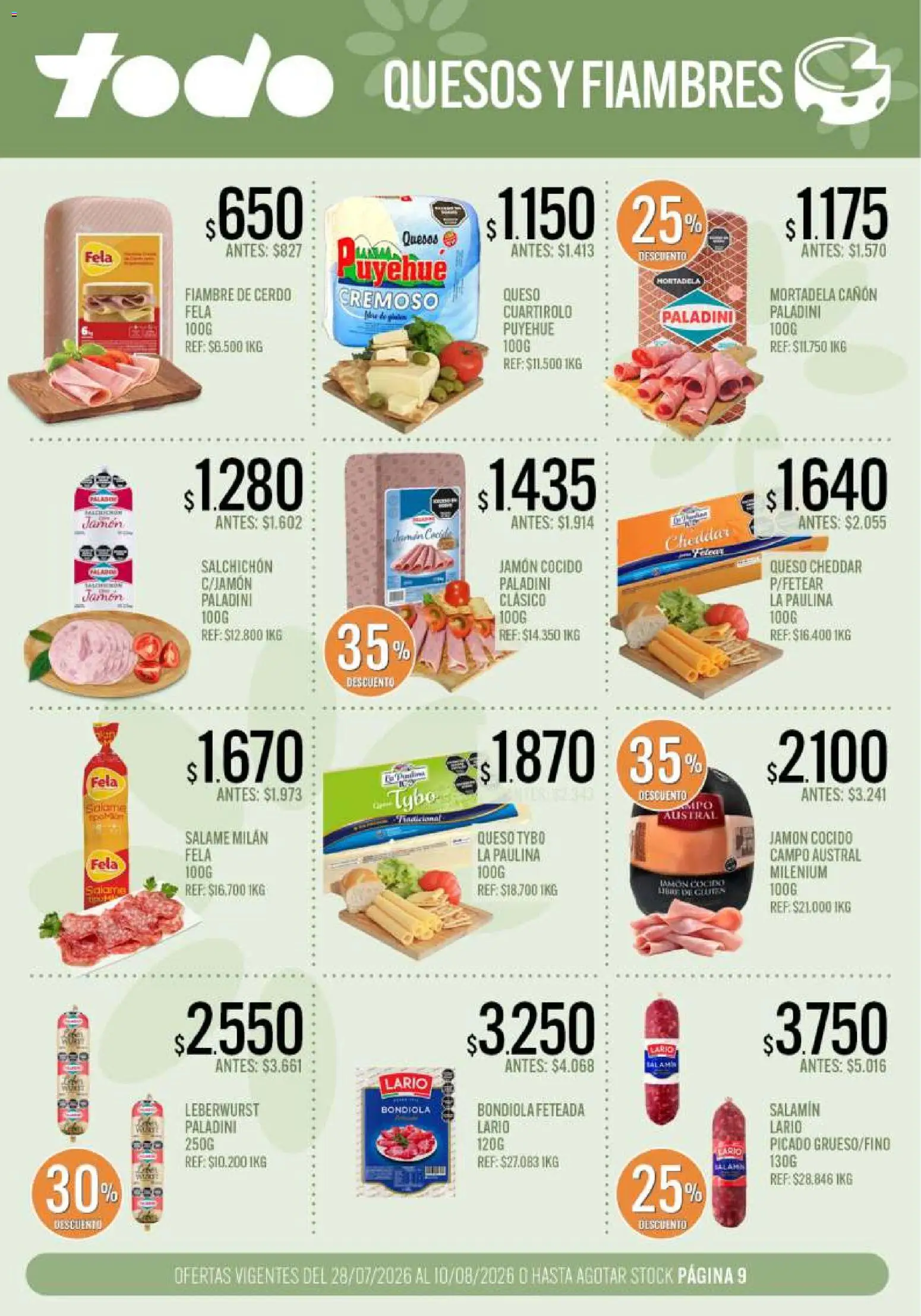 Vista previa del folleto de la tienda Supermercados TODO válido desde el 28/07/2026 