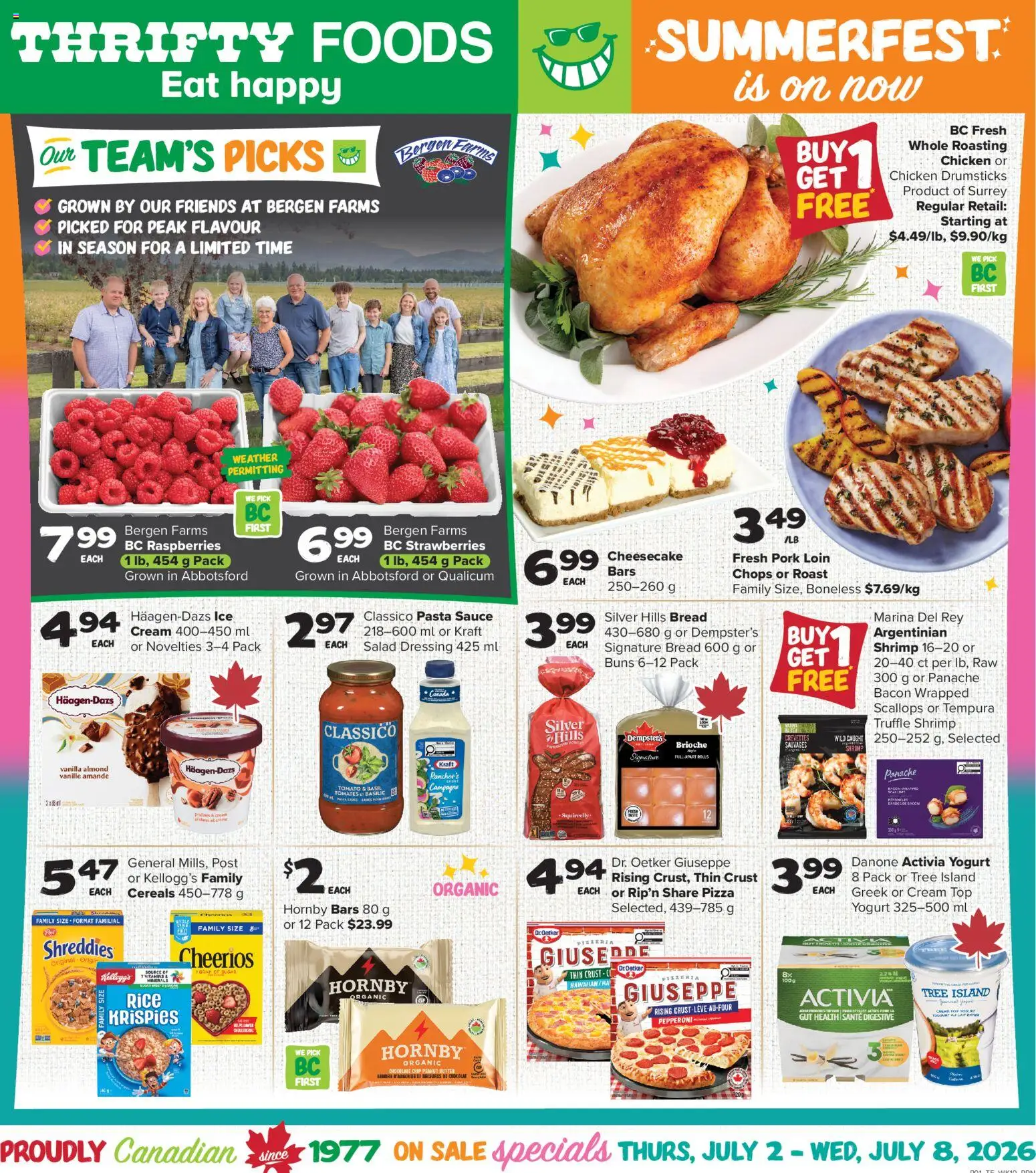 Preview of leaflet Thrifty Foods weekly flyer / circulaire from shop Thrifty Foods is valid from Jul 02, 2026