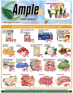 Un aperçu du dépliant Ample Food Market weekly flyer Brampton du magasin Ample Food Market est valide à partir 29 mai 2026