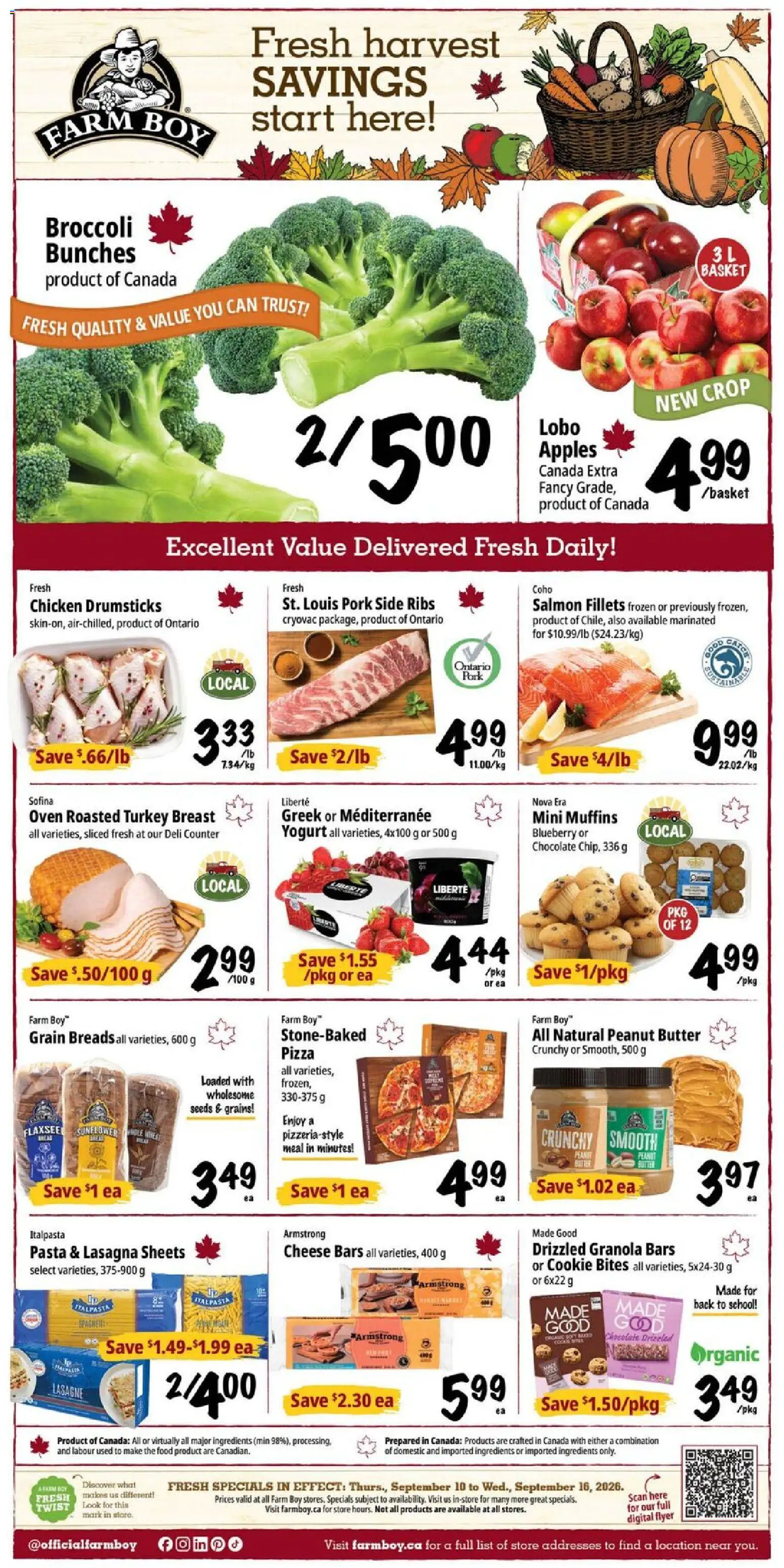 Preview of leaflet Farm Boy weekly flyer / circulaire from shop Farm Boy is valid from Sep 10, 2026