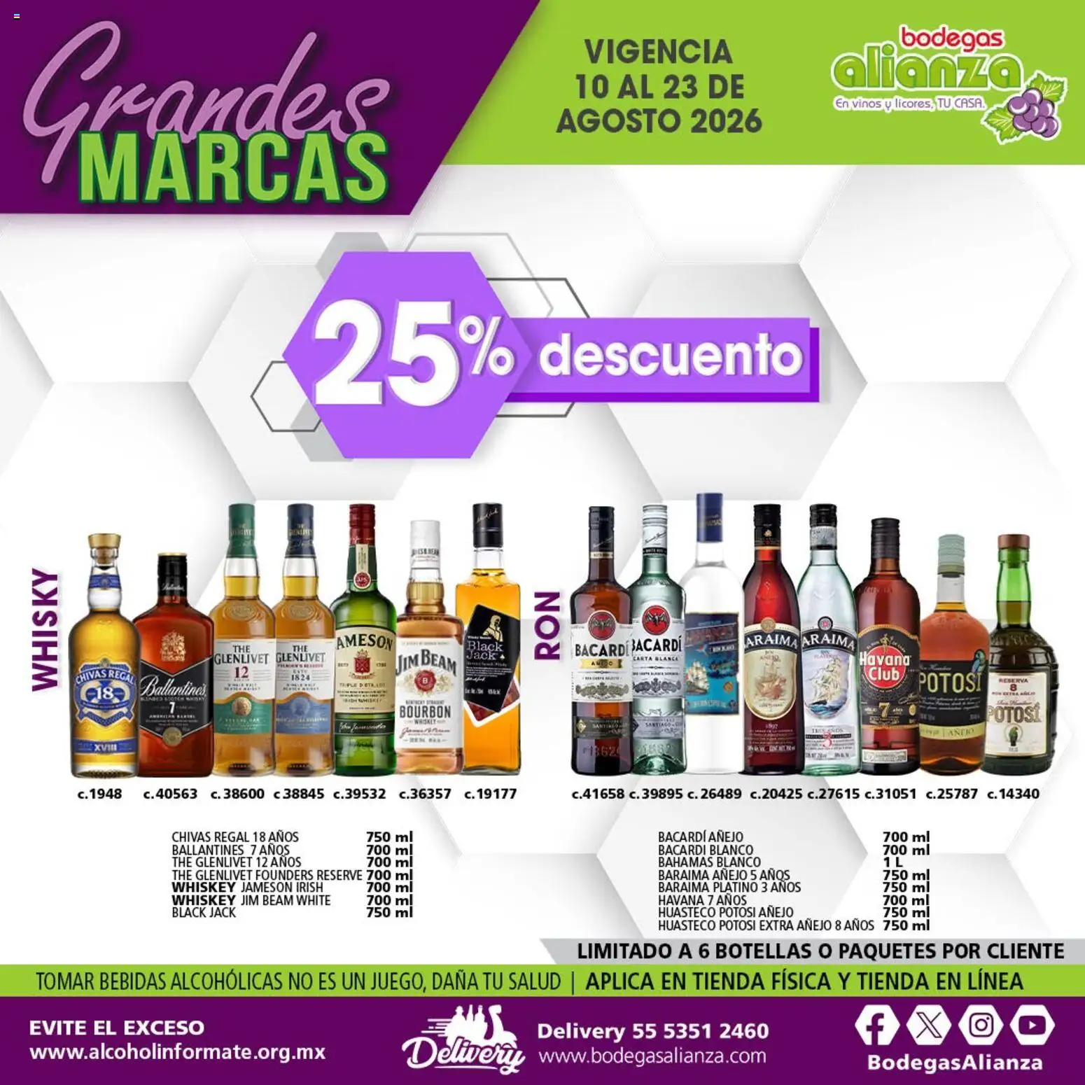 Vista previa las ofertas de la tienda Bodegas Alianza - Bodegas Alianza catálogo Grandes Marcas desde el 10/08/2026 