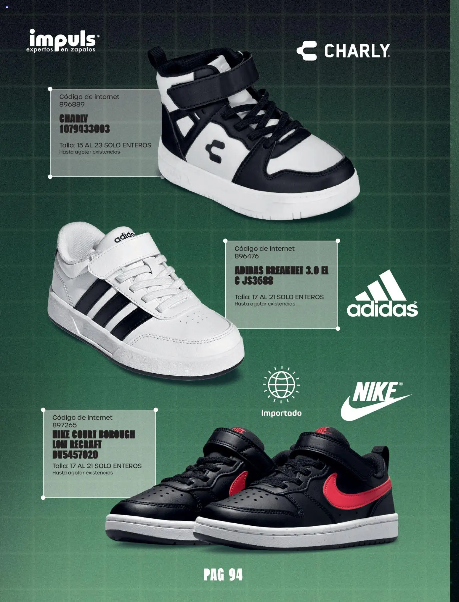 Vista previa las ofertas de la tienda Impuls - Impuls catálogo Urban Sport desde el 01/09/2026 - Zapatos