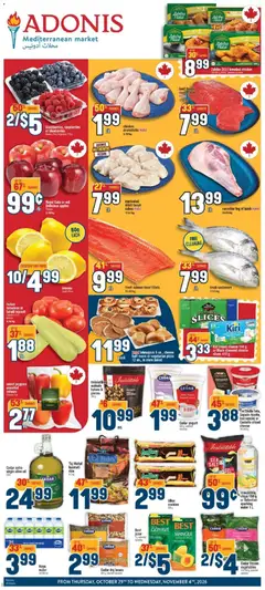 Un aperçu du dépliant Adonis weekly flyer du magasin Adonis est valide à partir 29 oct. 2026
