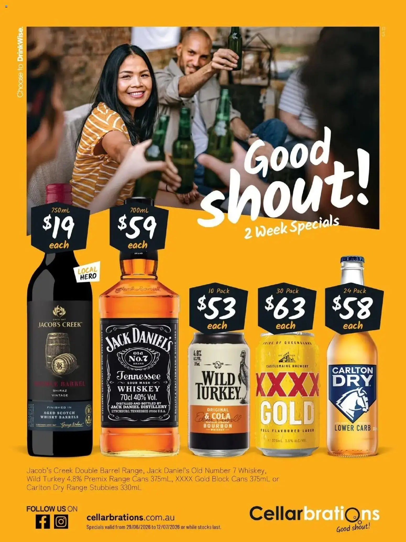 Preview of catalogue Cellarbrations catalogue Andamooka from shop Cellarbrations valid 29/06/2026 - Scotch whisky, Bourbon, Whiskey, Scotch, Turkey, Jack Daniel’s