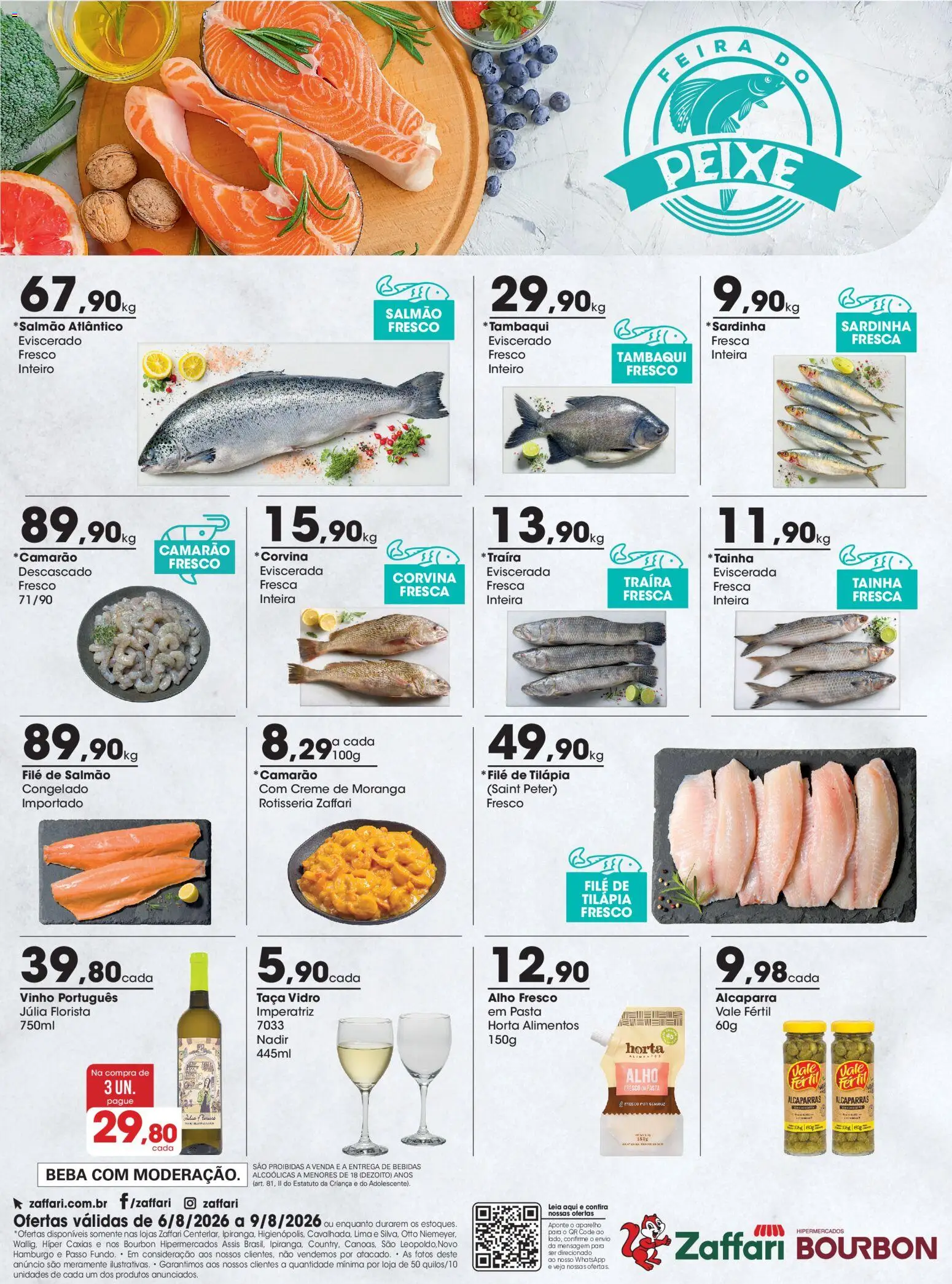 Pré-Visualização do folheto "Zaffari ofertas Peixaria - RS" da loja Zaffari válido a partir de 06/08/2026