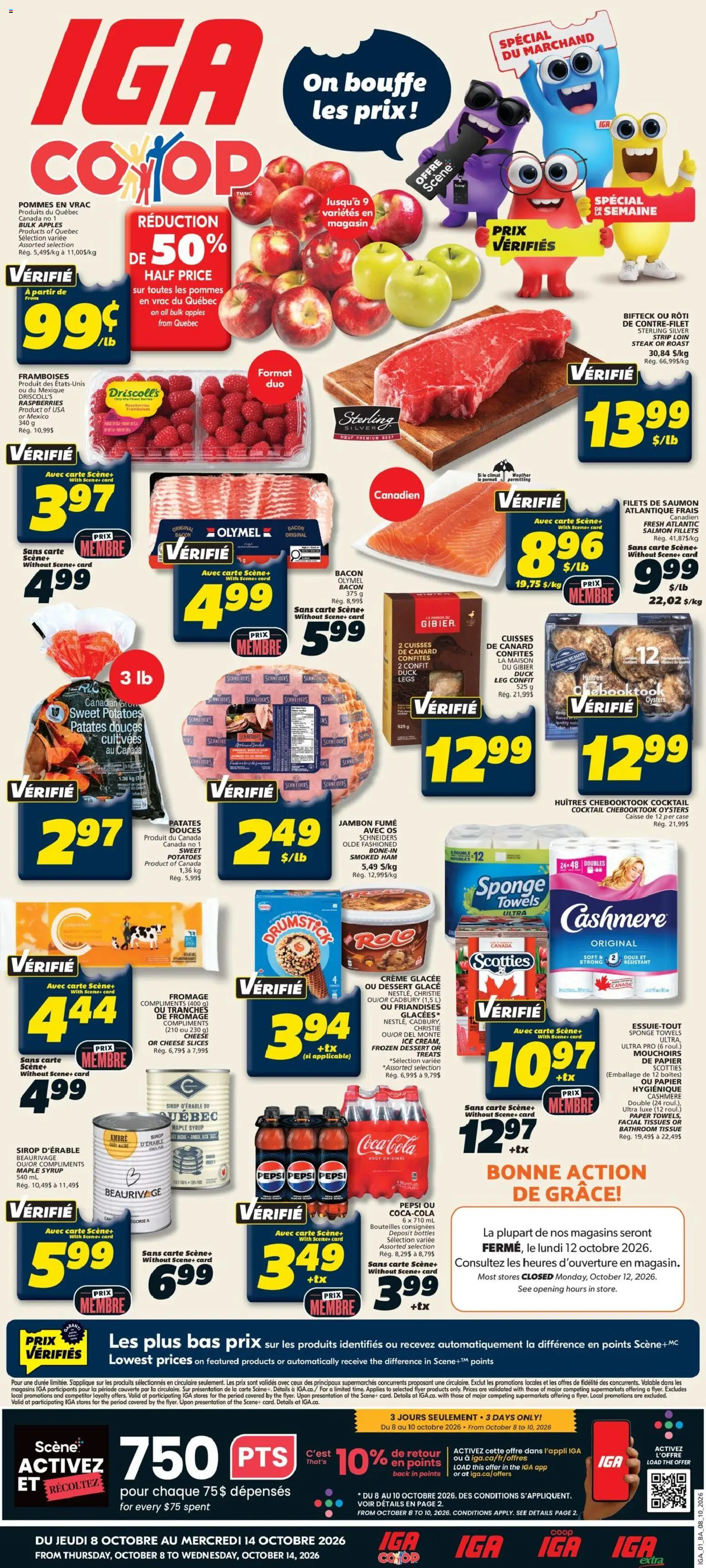 Preview of leaflet IGA weekly flyer / circulaire from shop IGA is valid from Oct 08, 2026