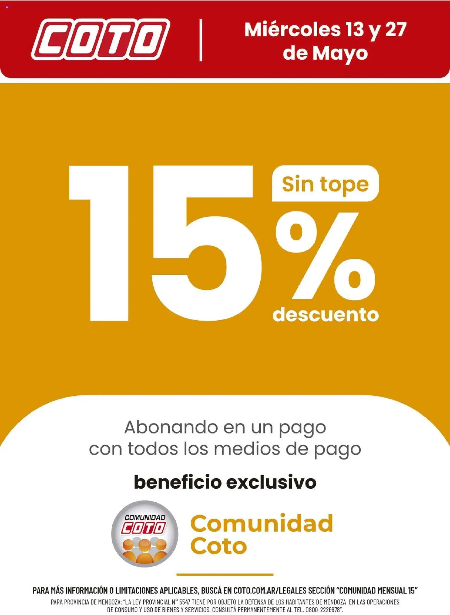 Vista previa del folleto de la tienda Coto válido desde el 13/05/2026 