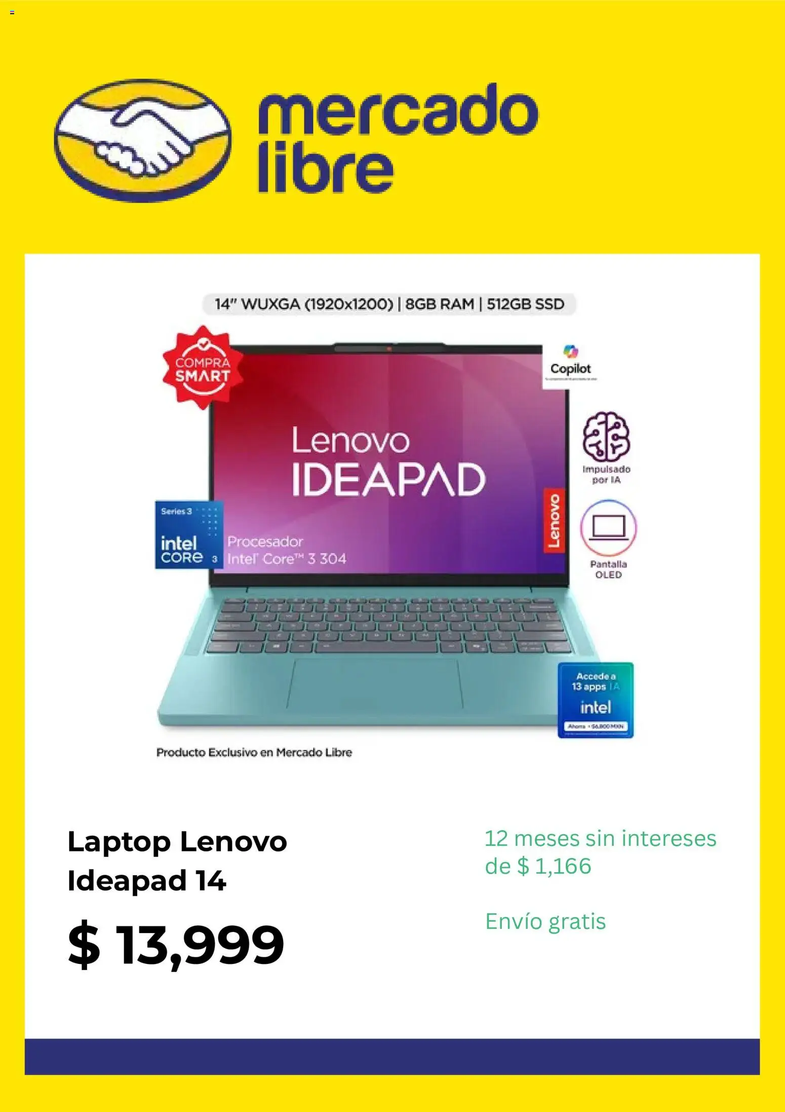 Vista previa las ofertas de la tienda Mercado Libre - Mercado Libre catálogo desde el 30/09/2026 - Laptop