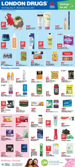 Un aperçu du dépliant London Drugs weekly flyer / circulaire du magasin London Drugs est valide à partir 29 mai 2026