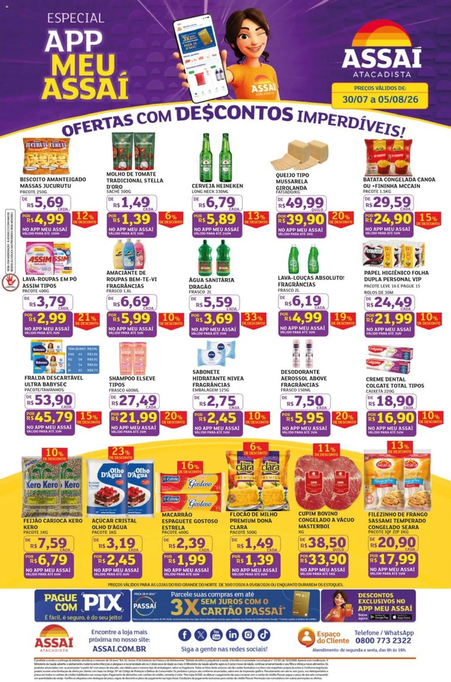 Pré-Visualização do folheto "Assaí Atacadista ofertas" da loja Assaí Atacadista válido a partir de 30/07/2026