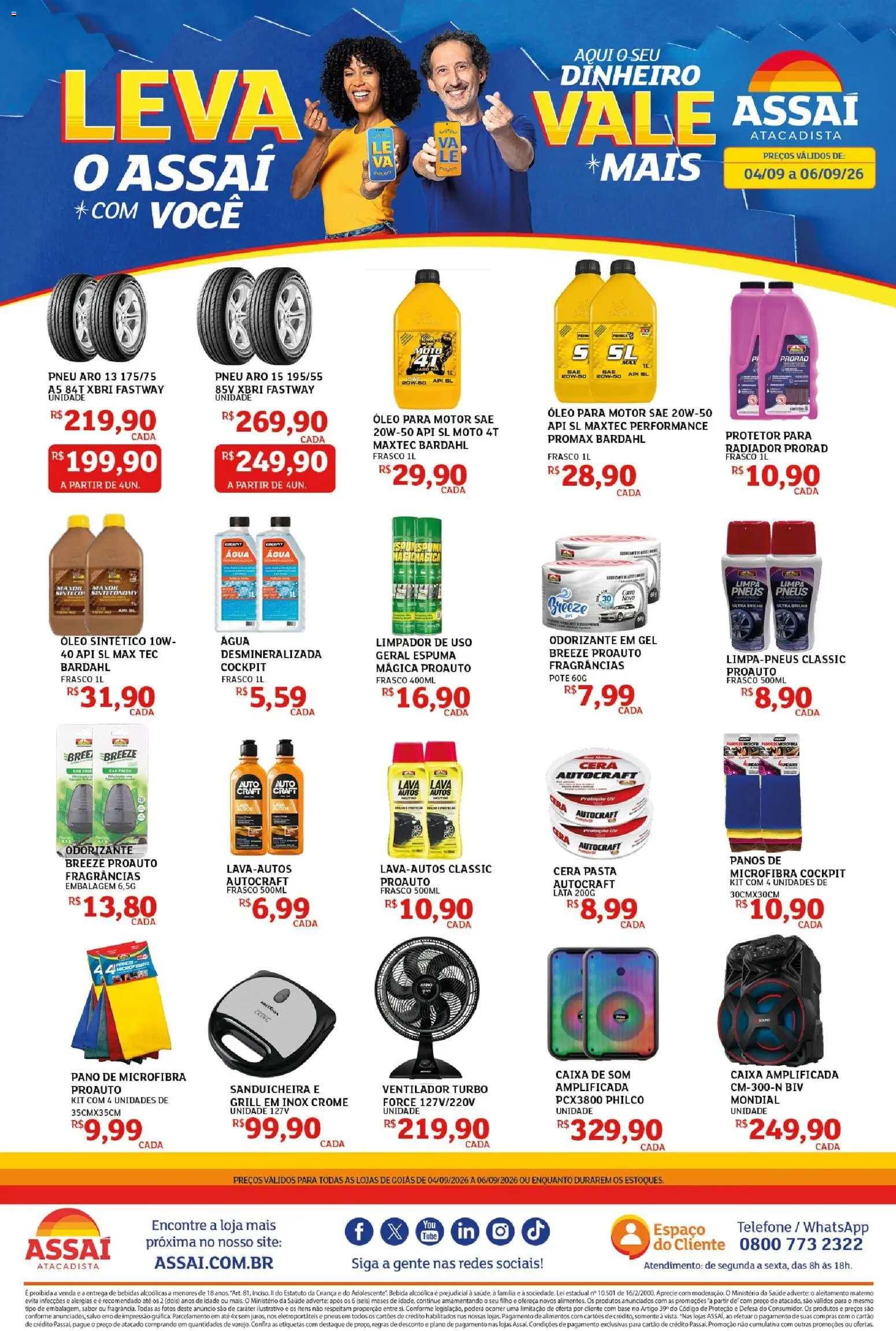 Pré-Visualização do folheto "Assaí Atacadista ofertas - GO" da loja Assaí Atacadista válido a partir de 04/09/2026