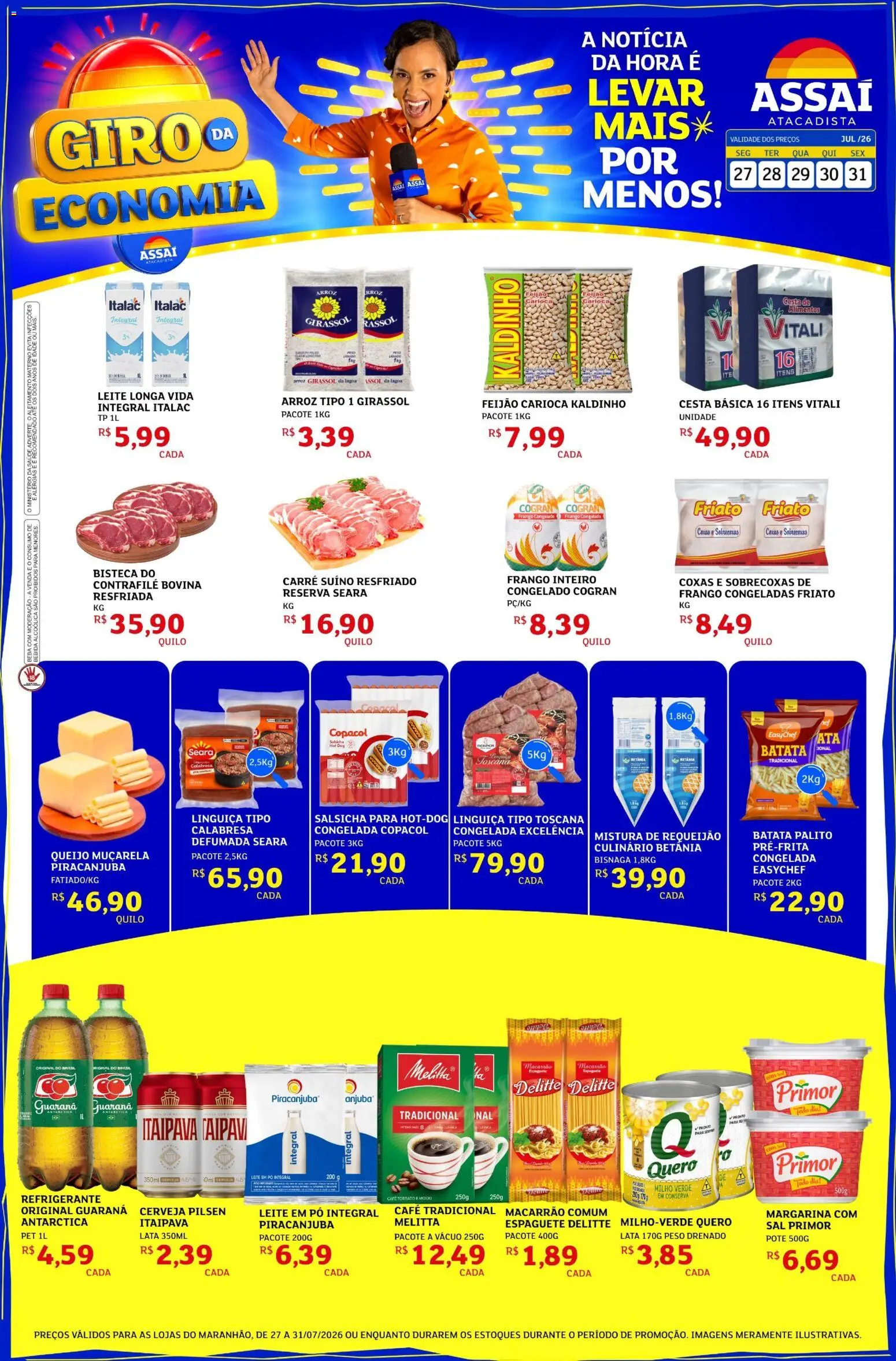 Pré-Visualização do folheto "Assaí Atacadista ofertas" da loja Assaí Atacadista válido a partir de 27/07/2026
