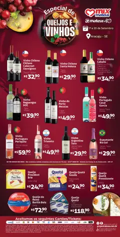 Pré-Visualização do folheto "Mateus ofertas Queijos e Vinhos" da loja Mateus válido a partir de 17/09/2026