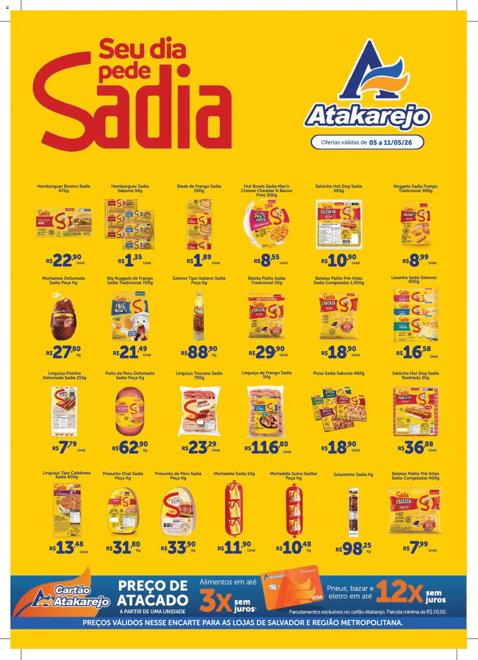 Pré-Visualização do folheto "Atakarejo ofertas BRF" da loja Atakarejo válido a partir de 05/05/2026