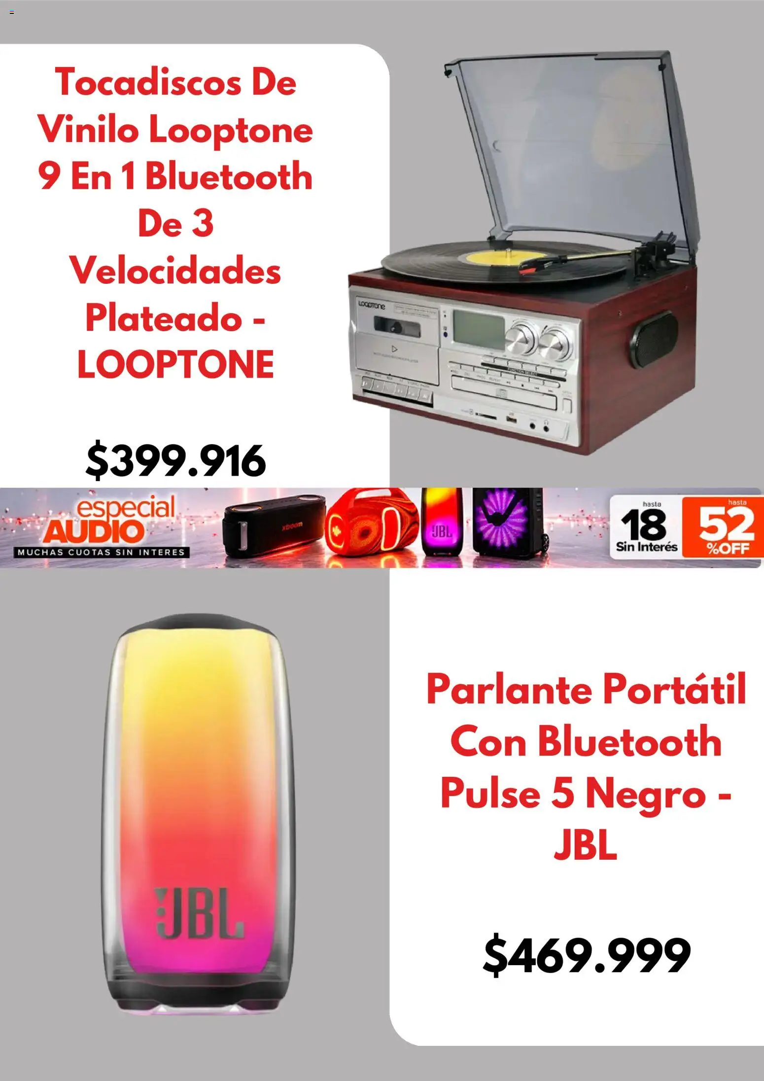 Vista previa del folleto de la tienda Megatone válido desde el 01/10/2026 - Parlante, Audio