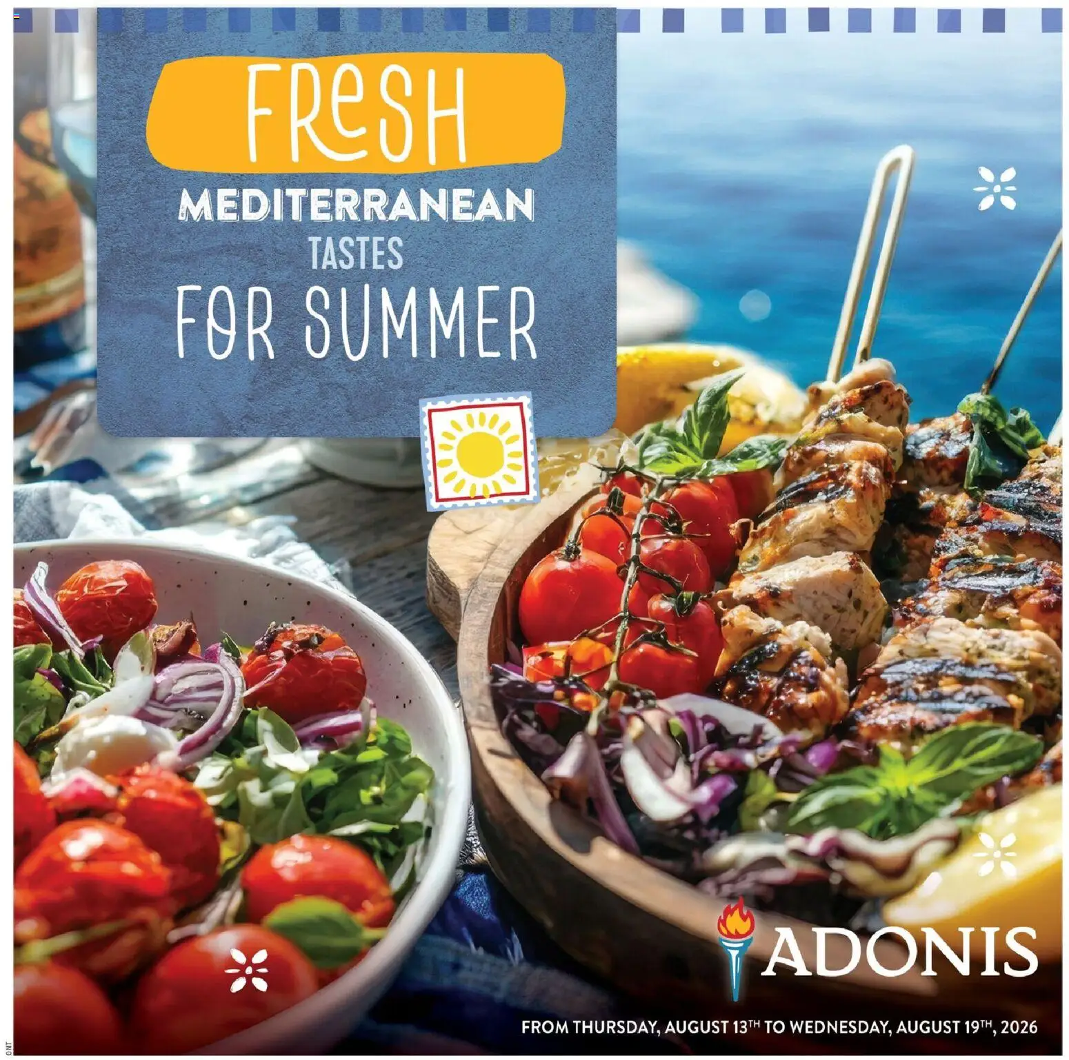 Preview of leaflet Adonis flyer - Fresh Mediterranean from shop Adonis is valid from Aug 13, 2026