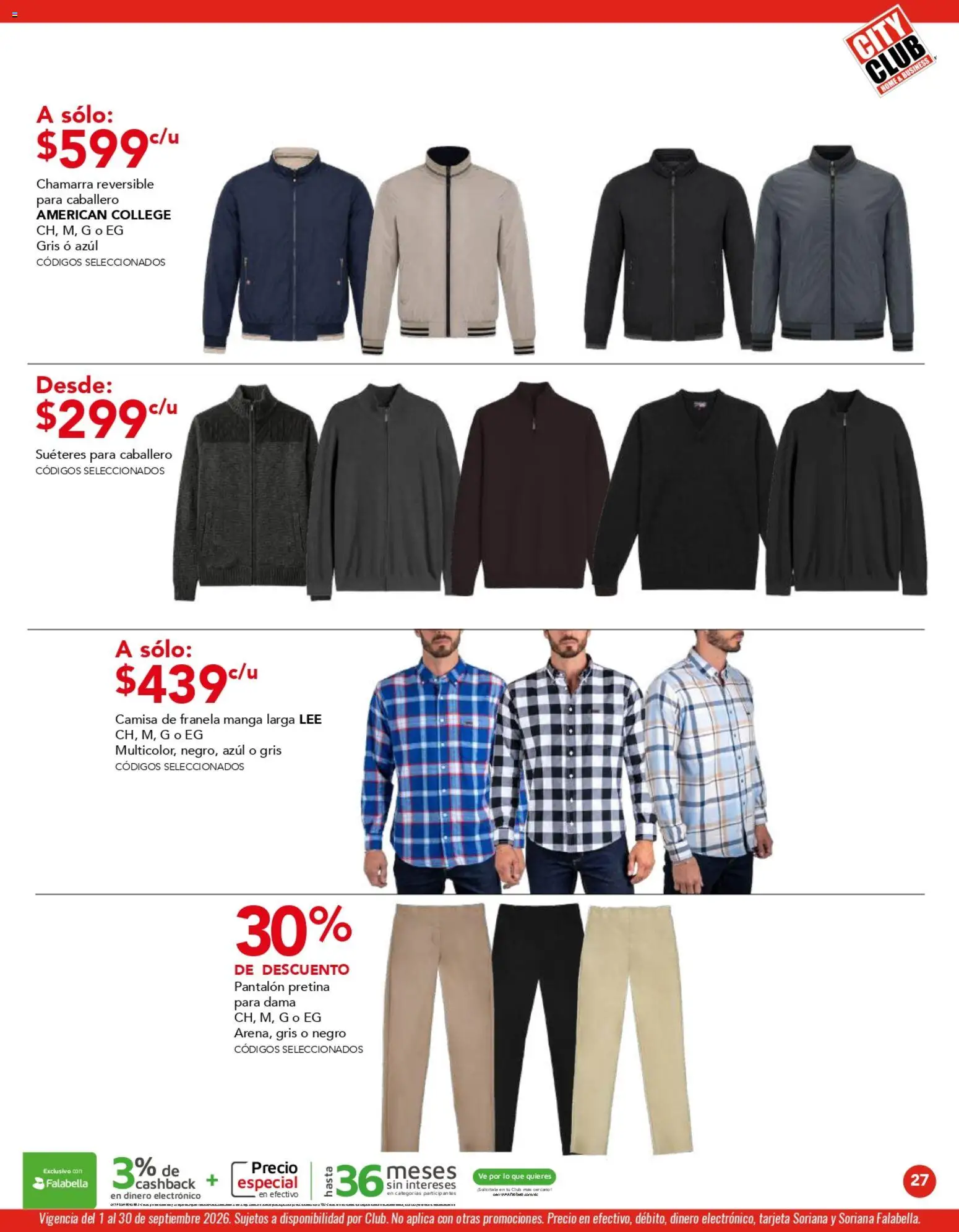 Vista previa las ofertas de la tienda City Club - City Club catálogo desde el 01/09/2026 