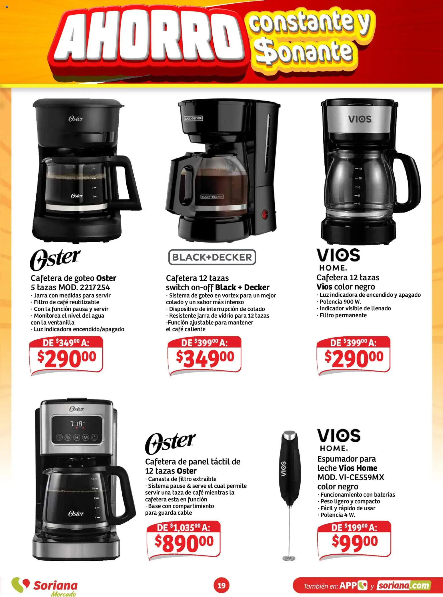 Vista previa las ofertas de la tienda Soriana - Soriana folleto Ahorro constante y sonante desde el 23/10/2026 