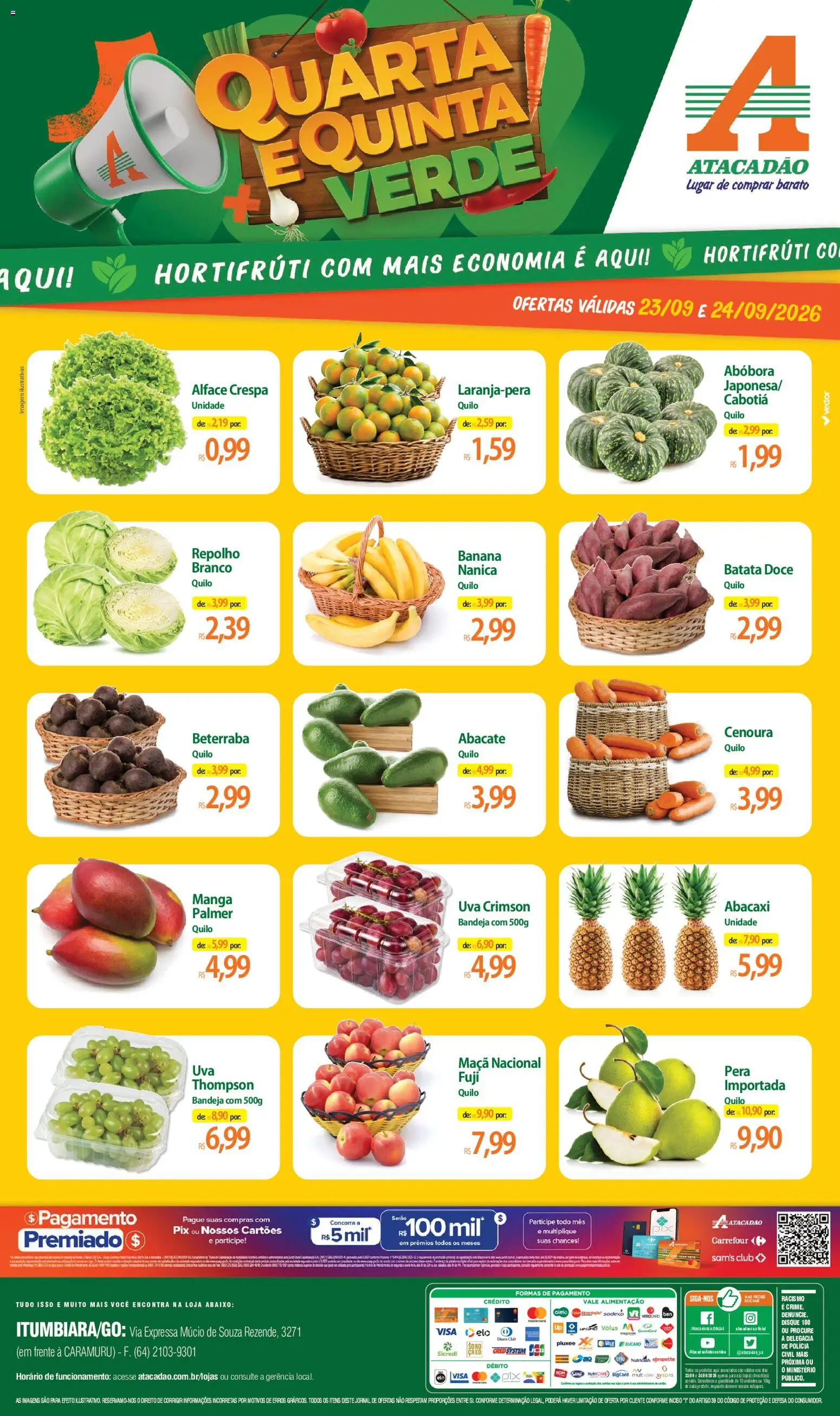 Pré-Visualização do folheto "Atacadão ofertas - GO" da loja Atacadão válido a partir de 23/09/2026