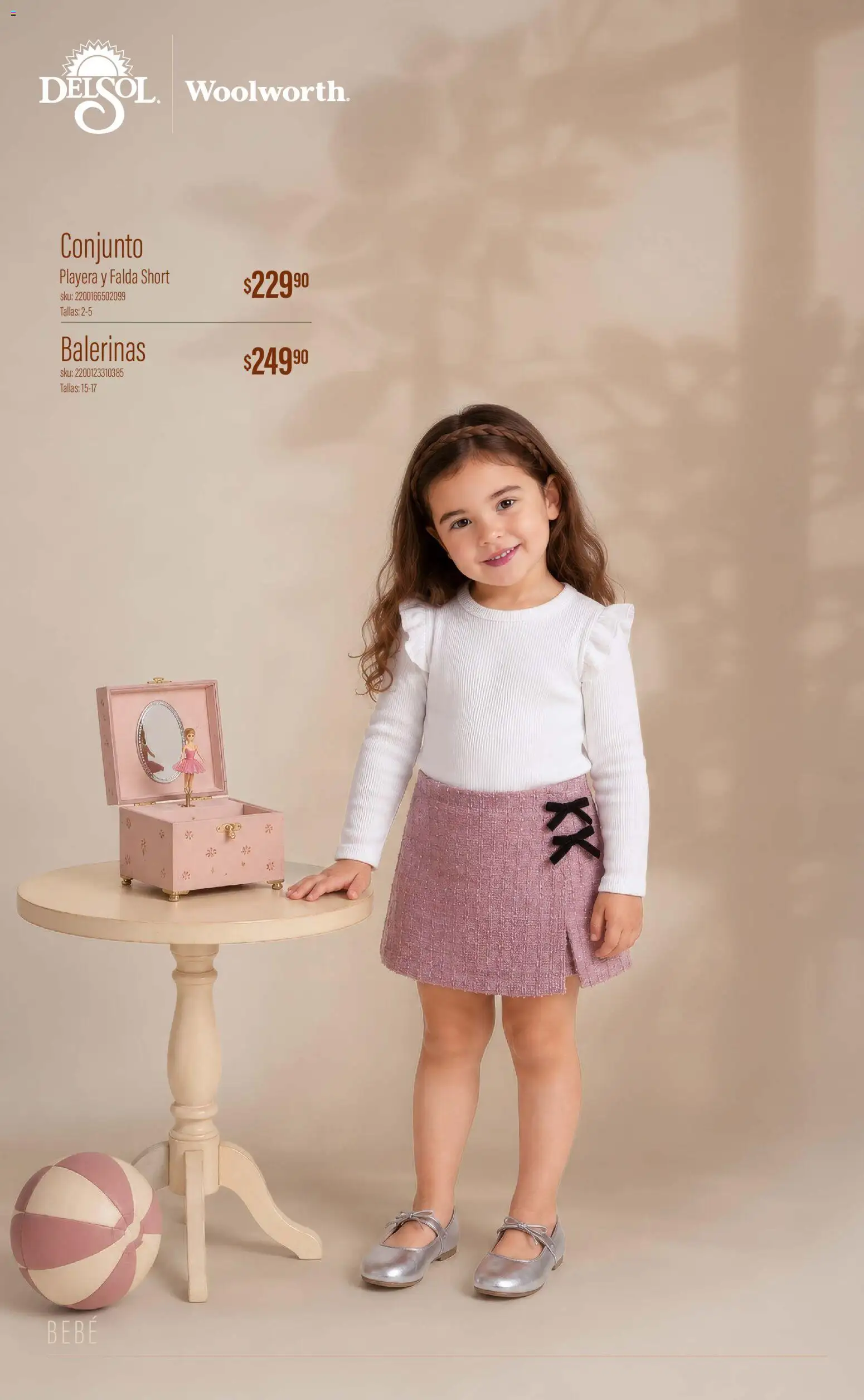 Vista previa las ofertas de la tienda Del Sol y Woolworth - Del Sol y Woolworth catálogo Luce el Otoño en Tiendas desde el 01/10/2026 - Playera, Short, Conjunto, Falda