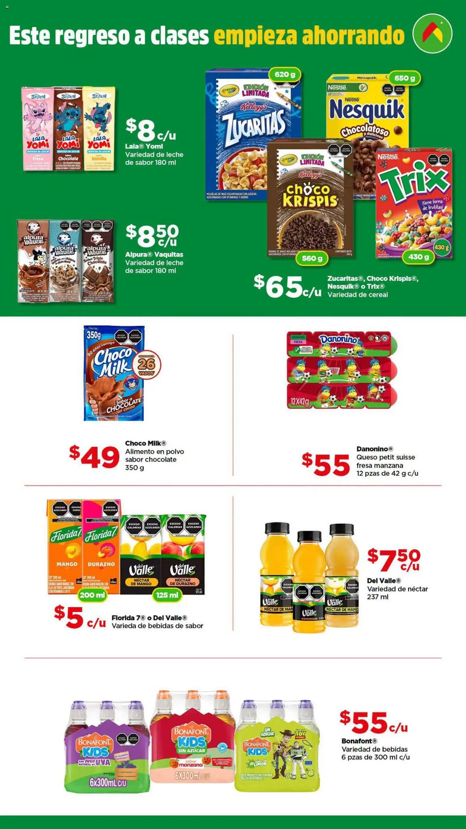 Vista previa las ofertas de la tienda Bodega Aurrerá - Bodega Aurrerá folleto Llena tu lonchera desde el 07/08/2026 