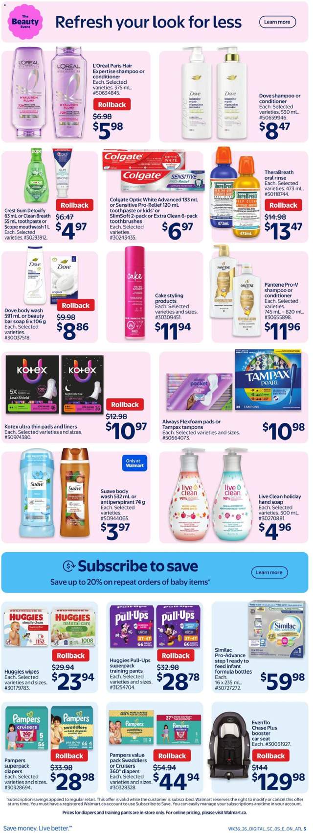 New Walmart flyer from Oct 01