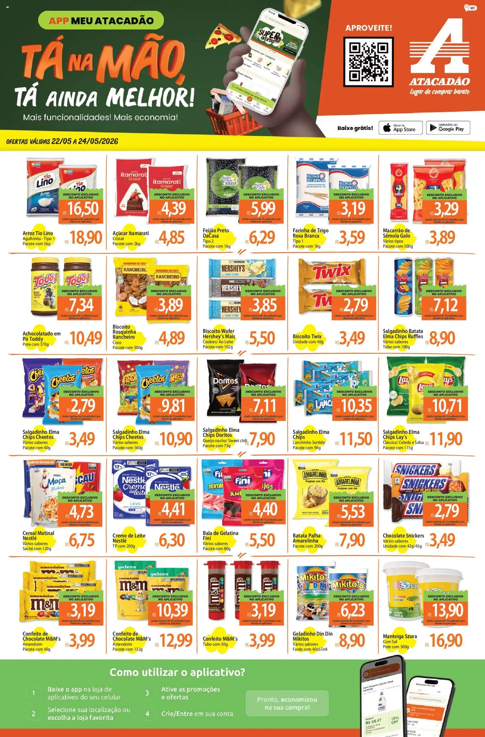 Pré-Visualização do folheto "Atacadão ofertas - MT" da loja Atacadão válido a partir de 22/05/2026