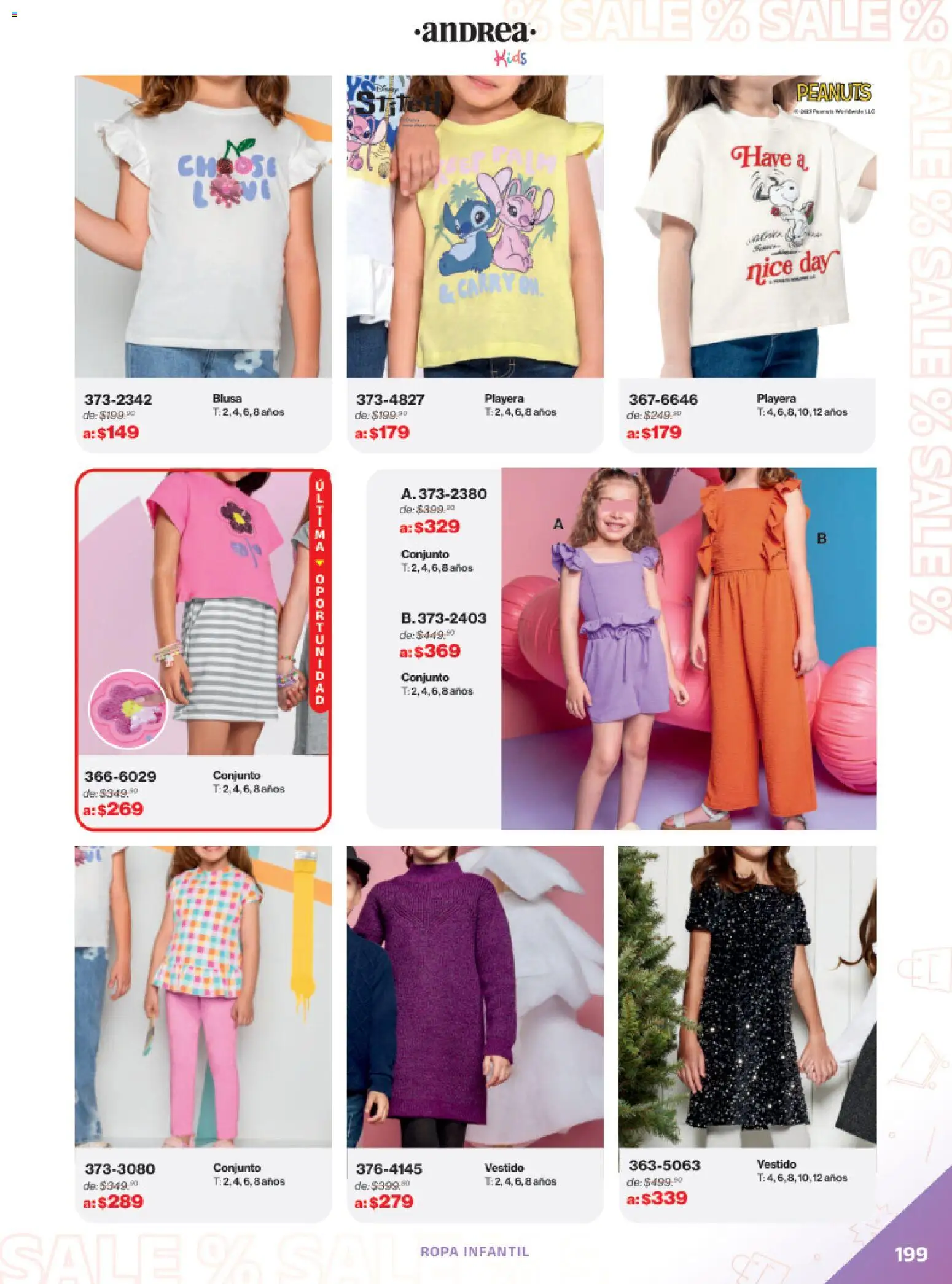 Vista previa las ofertas de la tienda Andrea - Catálogo Outlet desde el 21/12/2025 - Vestido, Playera, Ropa, Blusa, Sal, Conjunto