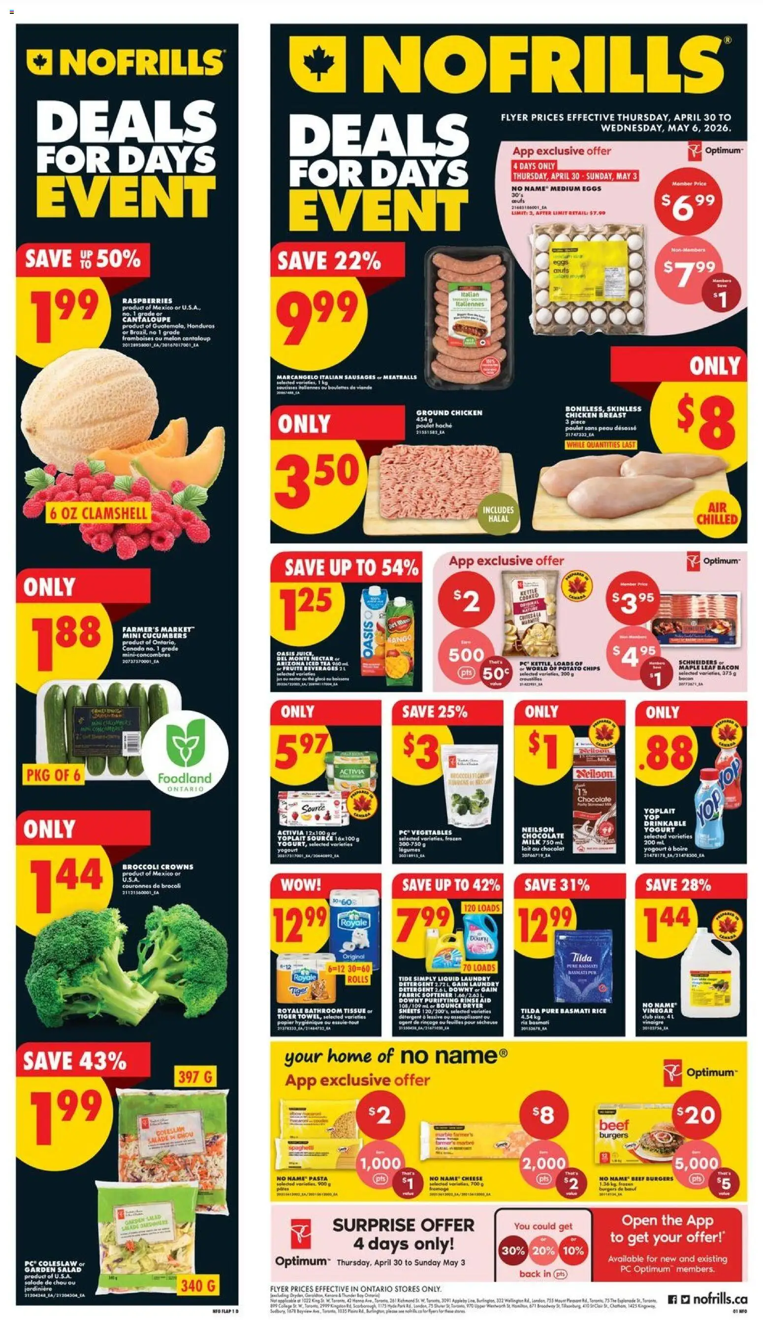 Preview of leaflet No Frills weekly flyer - ON from shop No Frills is valid from Apr 30, 2026