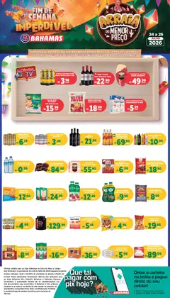 Pré-Visualização do folheto "Bahamas Supermercados ofertas Fim de Semana Imperdível" da loja Bahamas Supermercados válido a partir de 24/07/2026