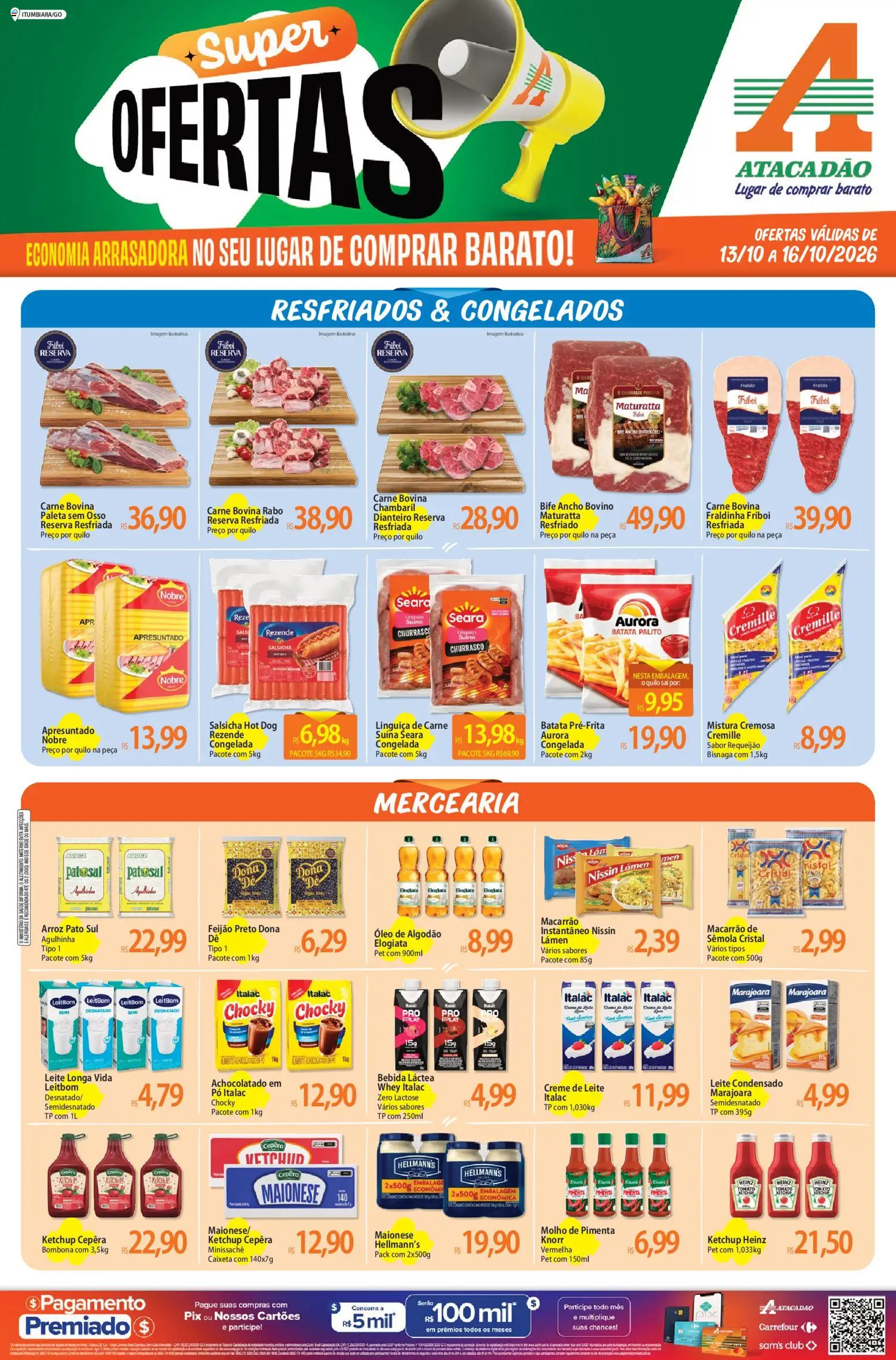 Pré-Visualização do folheto "Atacadão ofertas - GO" da loja Atacadão válido a partir de 13/10/2026
