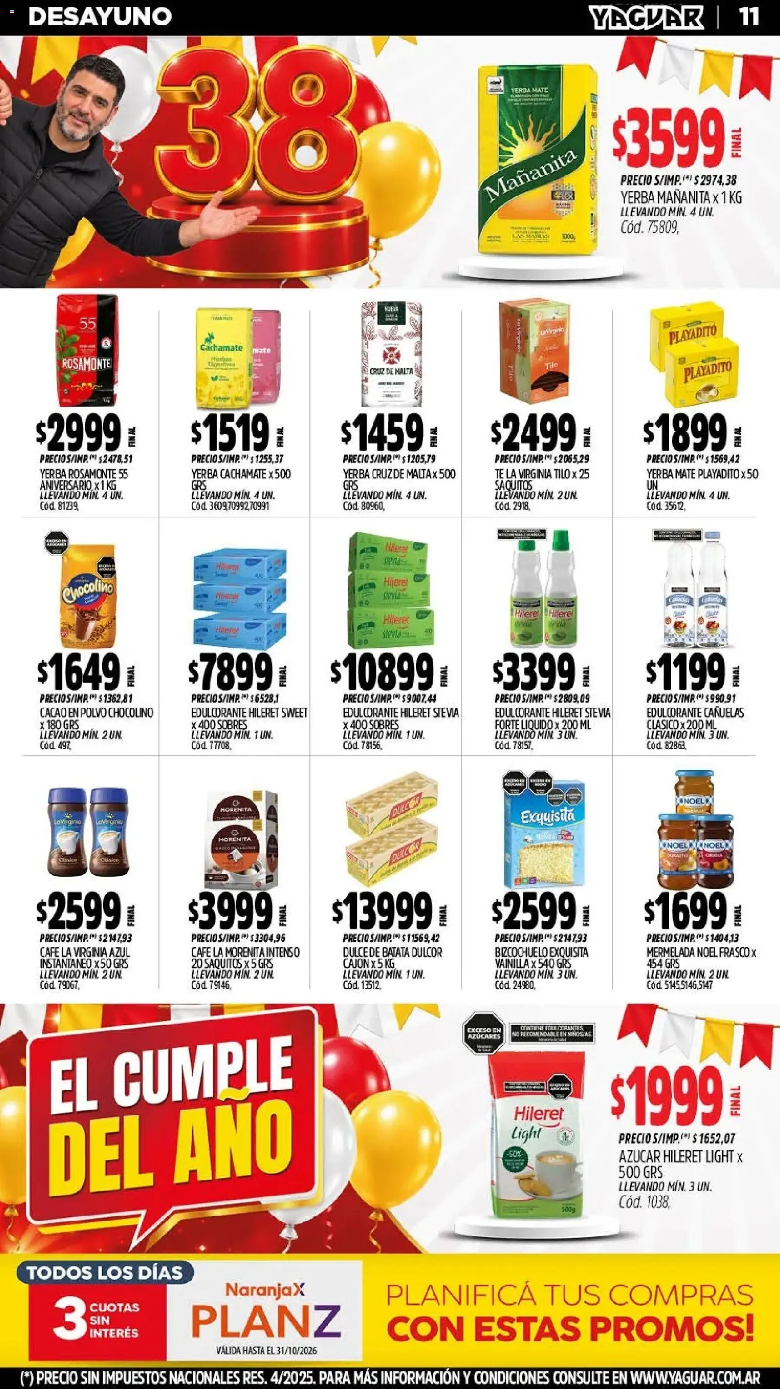 Vista previa del folleto de la tienda Yaguar válido desde el 26/10/2026 