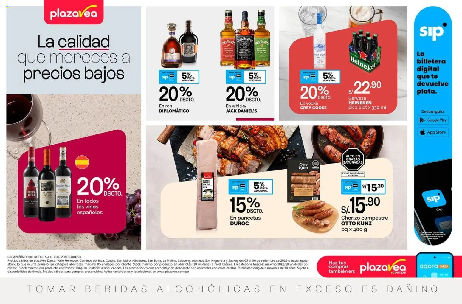 Vista previa de Catálogo Plaza Vea - AVISO TIENDAS SELECCIONADAS 1 de la tienda Plaza Vea válido desde 03/09/2026