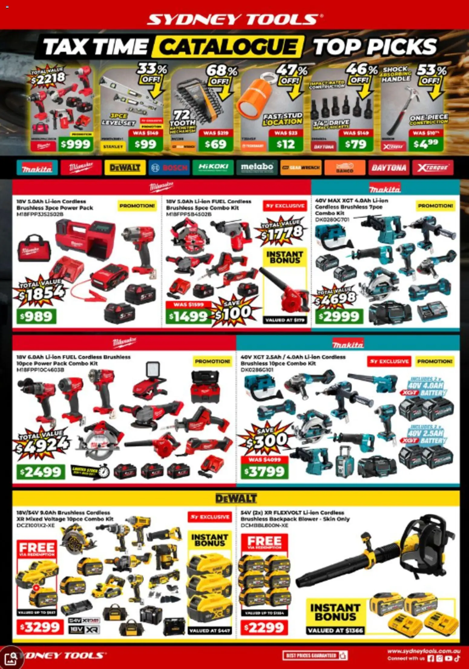 Preview of catalogue Sydney Tools catalogue from shop Sydney Tools valid 12/05/2026
