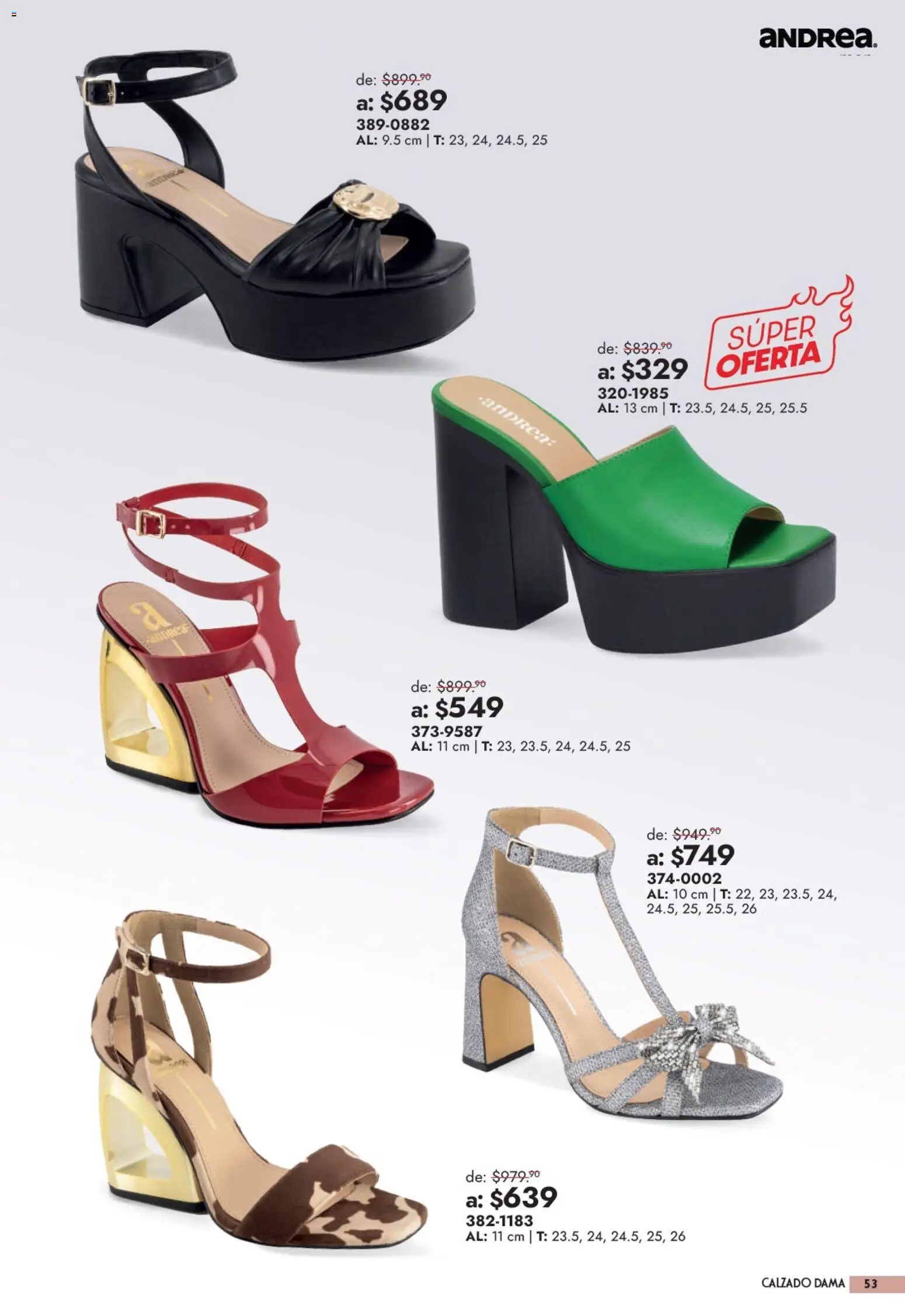 Vista previa las ofertas de la tienda Andrea - Andrea catálogo Outlet desde el 13/09/2026 