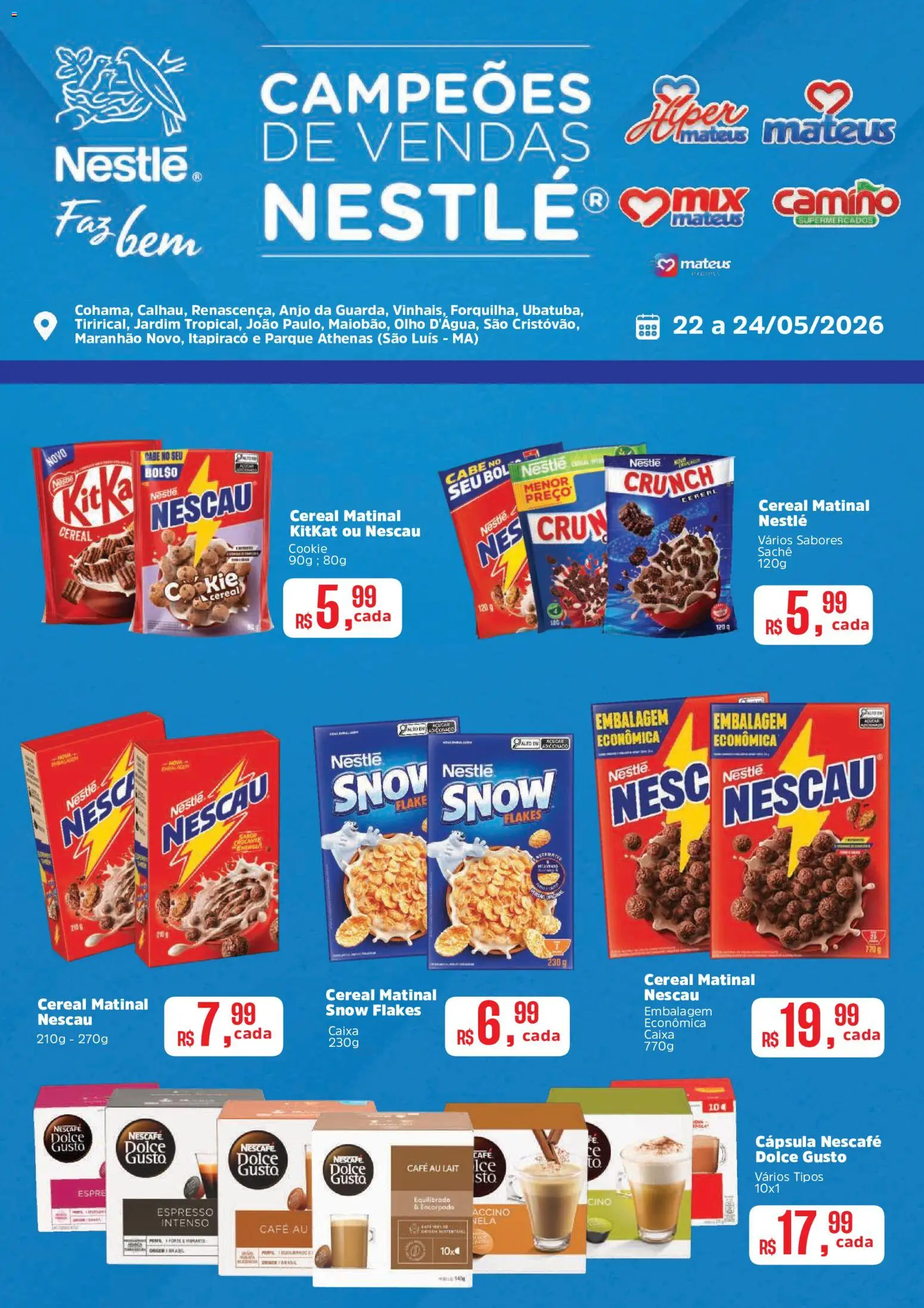 Pré-Visualização do folheto "Mateus ofertas Exclusivo Nestle" da loja Mateus válido a partir de 22/05/2026