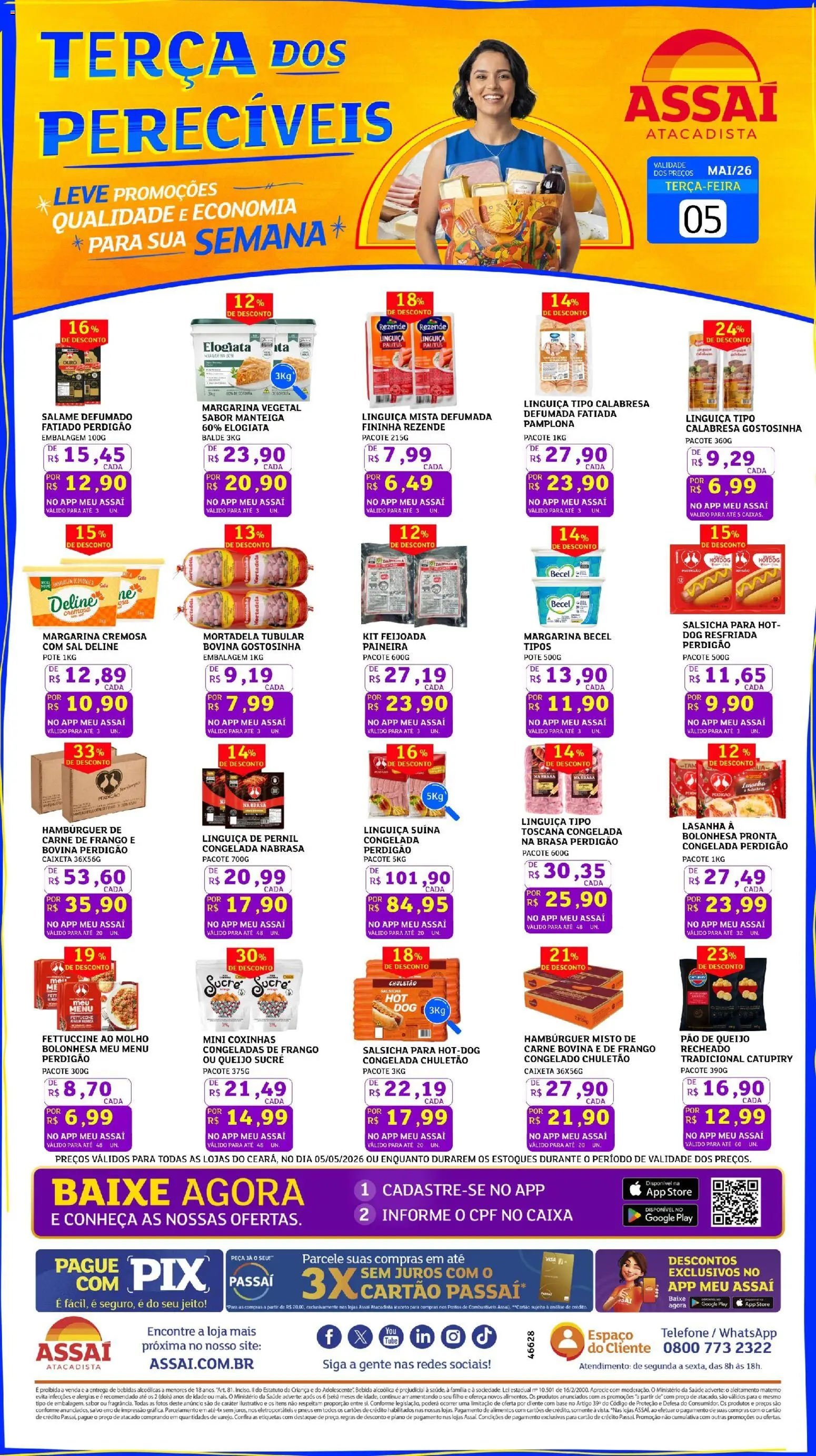 Pré-Visualização do folheto "Assaí Atacadista ofertas - CE" da loja Assaí Atacadista válido a partir de 05/05/2026
