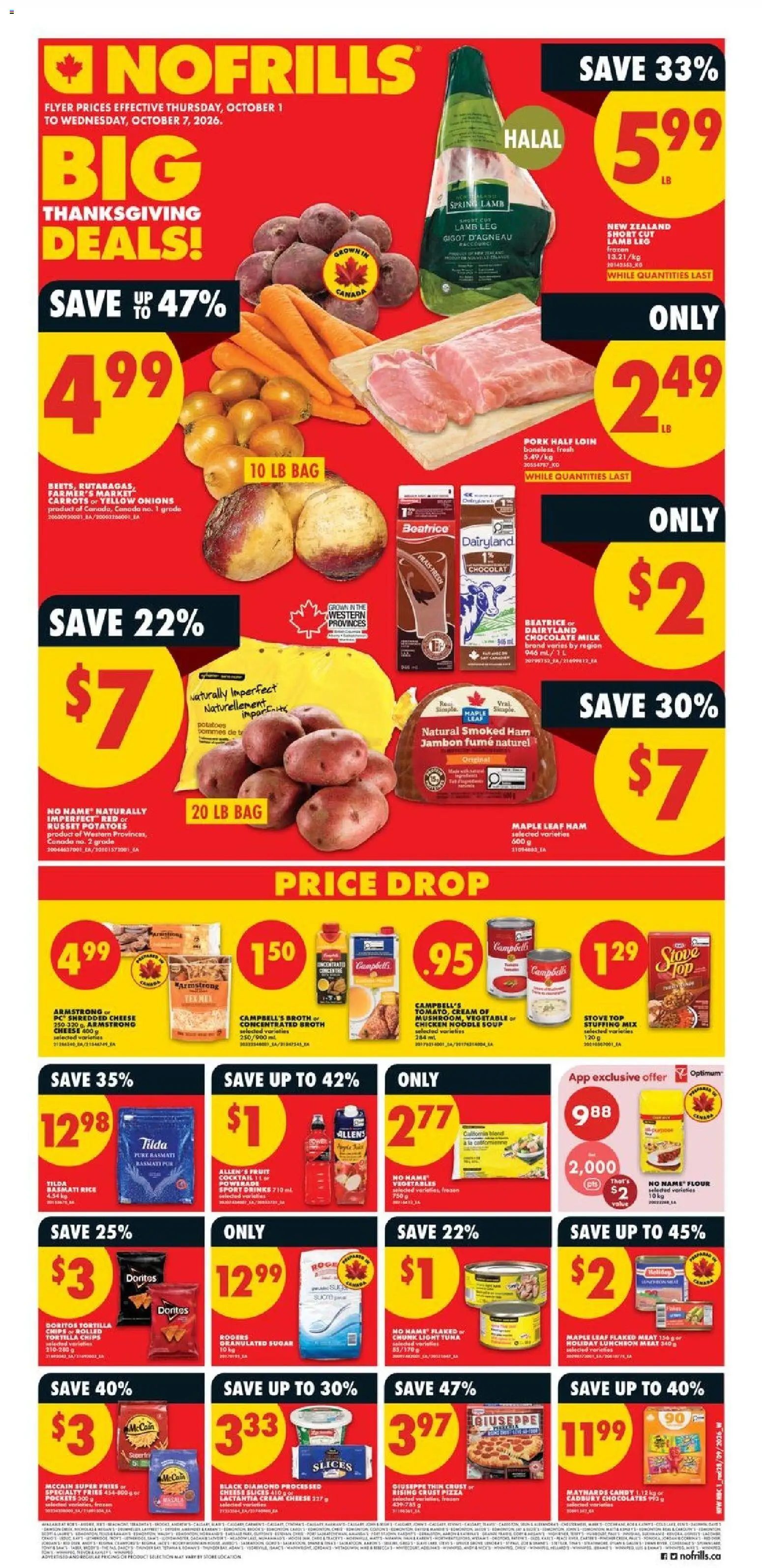 Preview of leaflet No Frills weekly flyer - AB from shop No Frills is valid from Oct 01, 2026
