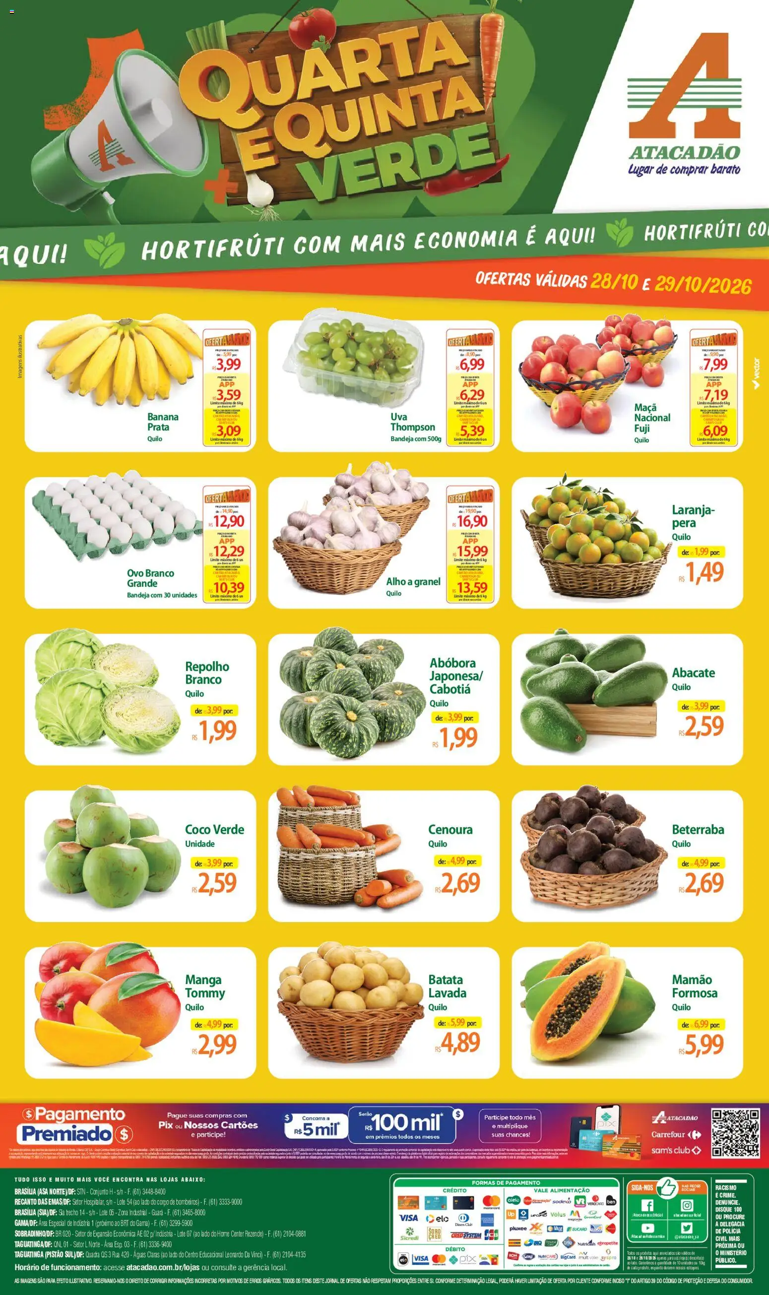 Pré-Visualização do folheto "Atacadão ofertas - DF" da loja Atacadão válido a partir de 28/10/2026