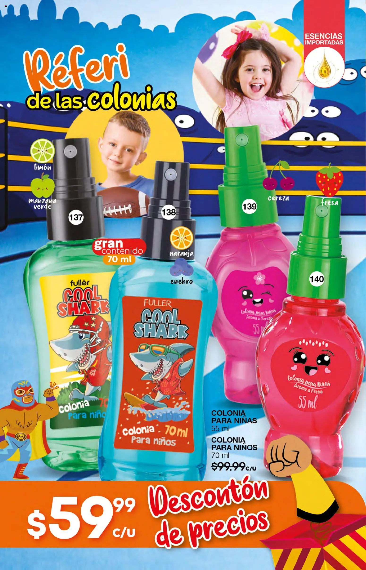 Vista previa las ofertas de la tienda Fuller - Campaña 23 2026 desde el 18/02/2026 - Fresa, Manzana, Limón, Esencias