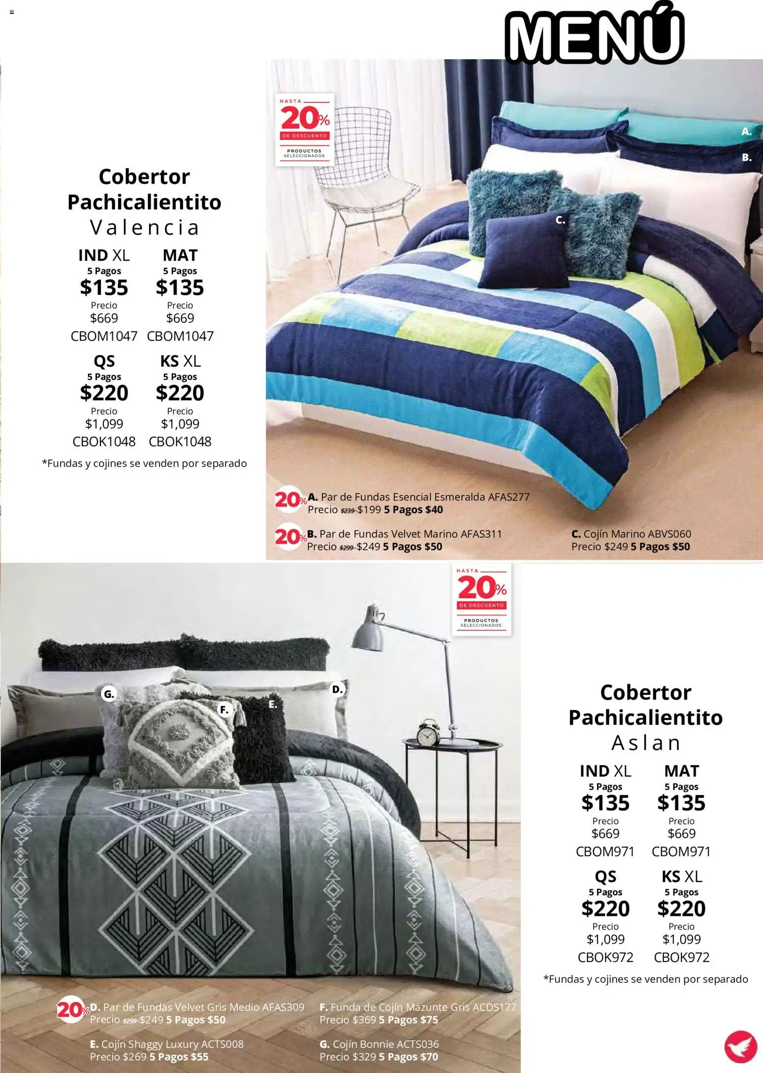 Vista previa las ofertas de la tienda Colchas Concord - Colchas Concord catálogo Colección Cobertor desde el 01/08/2026 