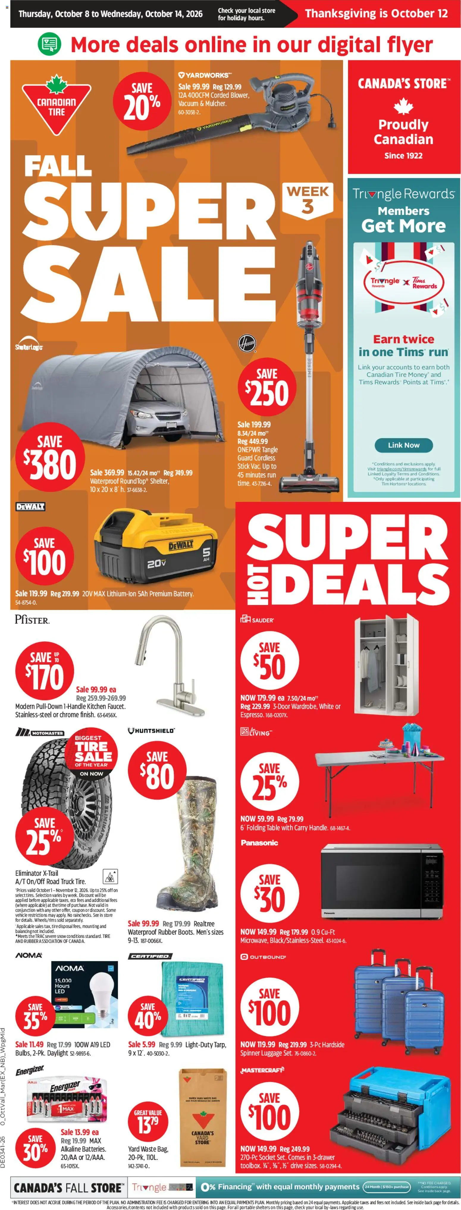 Preview of leaflet Canadian Tire weekly flyer from shop Canadian Tire is valid from Oct 08, 2026