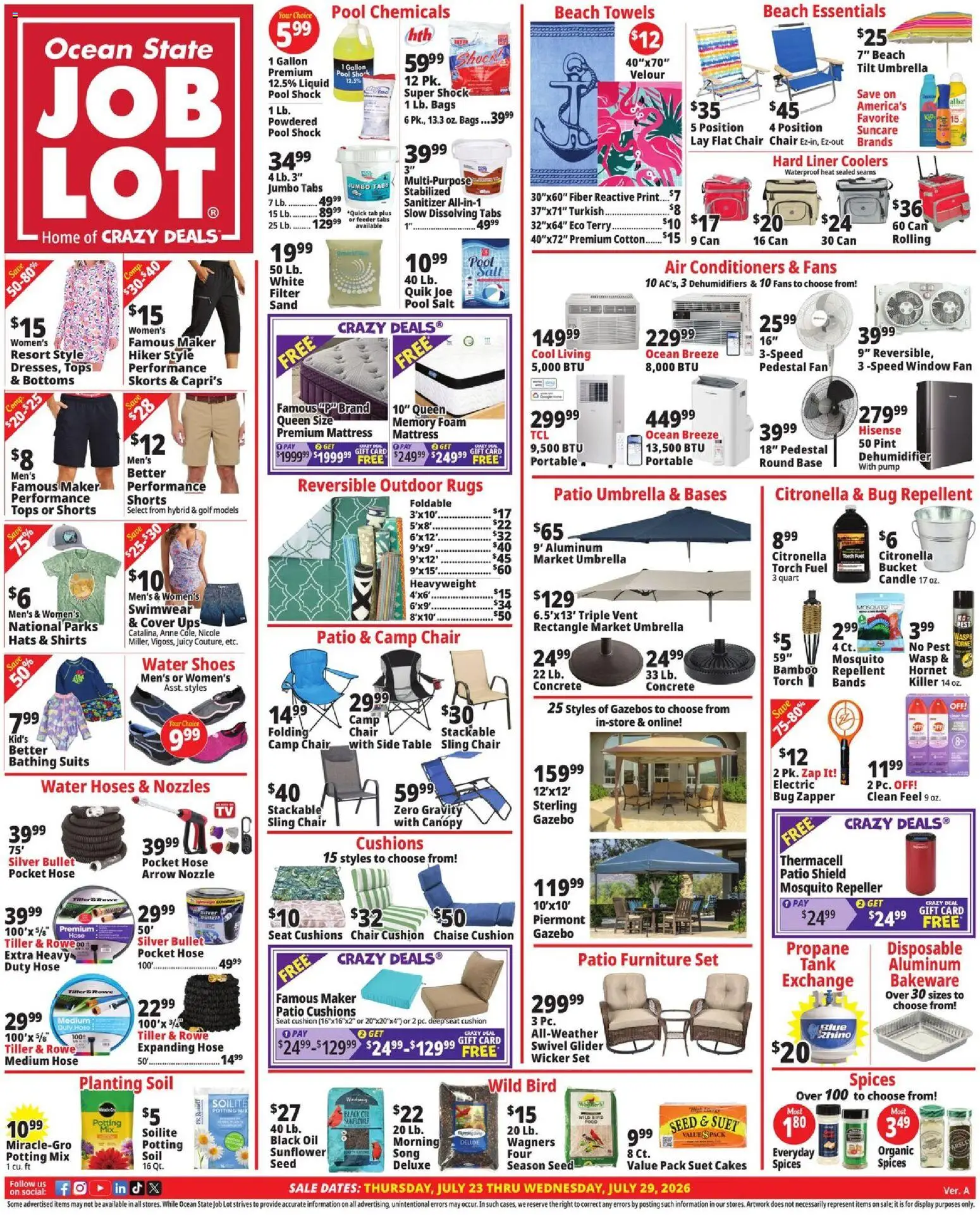 Ad Preview of Ocean State Job Lot Ocean State Job Lot Weekly Ad from 07/23/2026