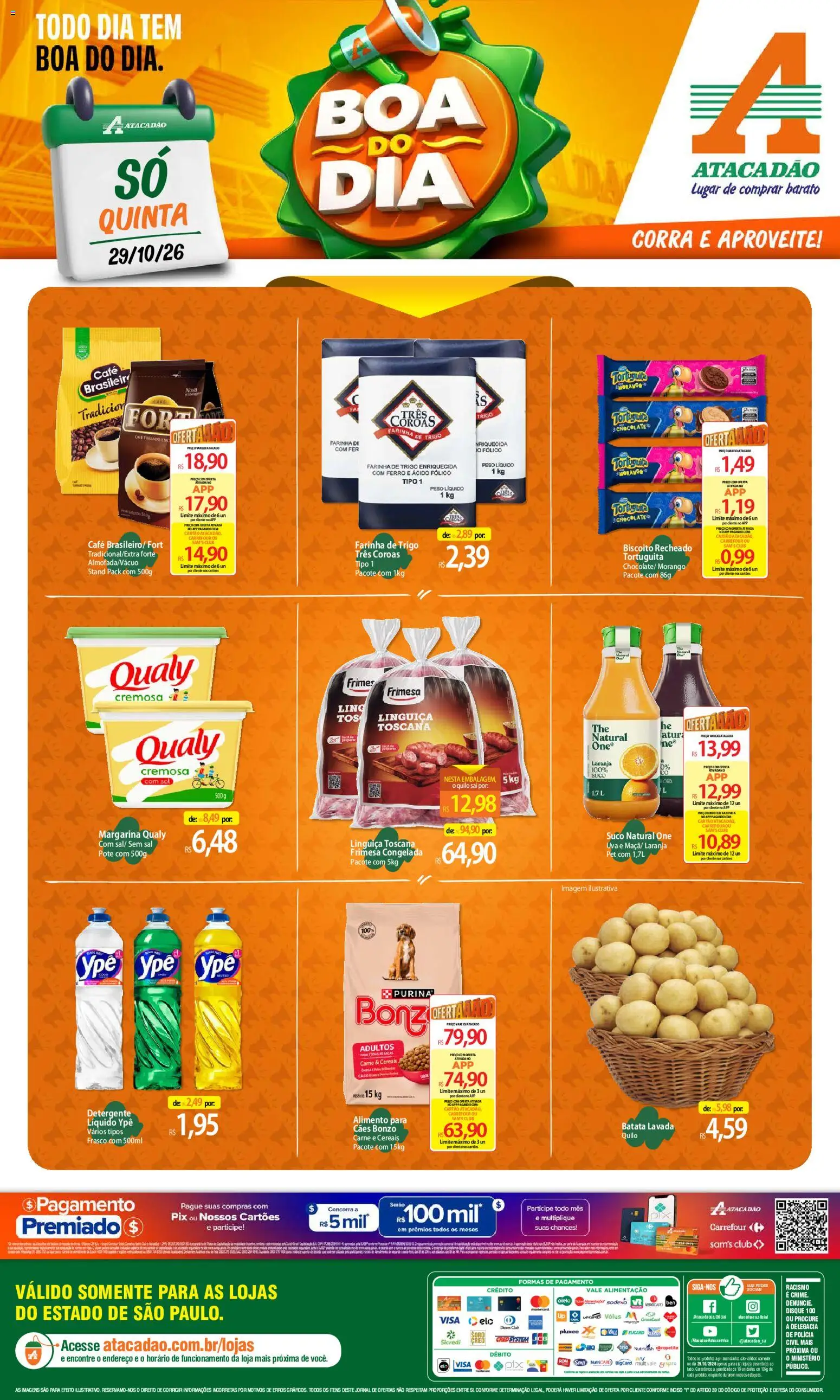 Pré-Visualização do folheto "Atacadão ofertas - SP" da loja Atacadão válido a partir de 29/10/2026