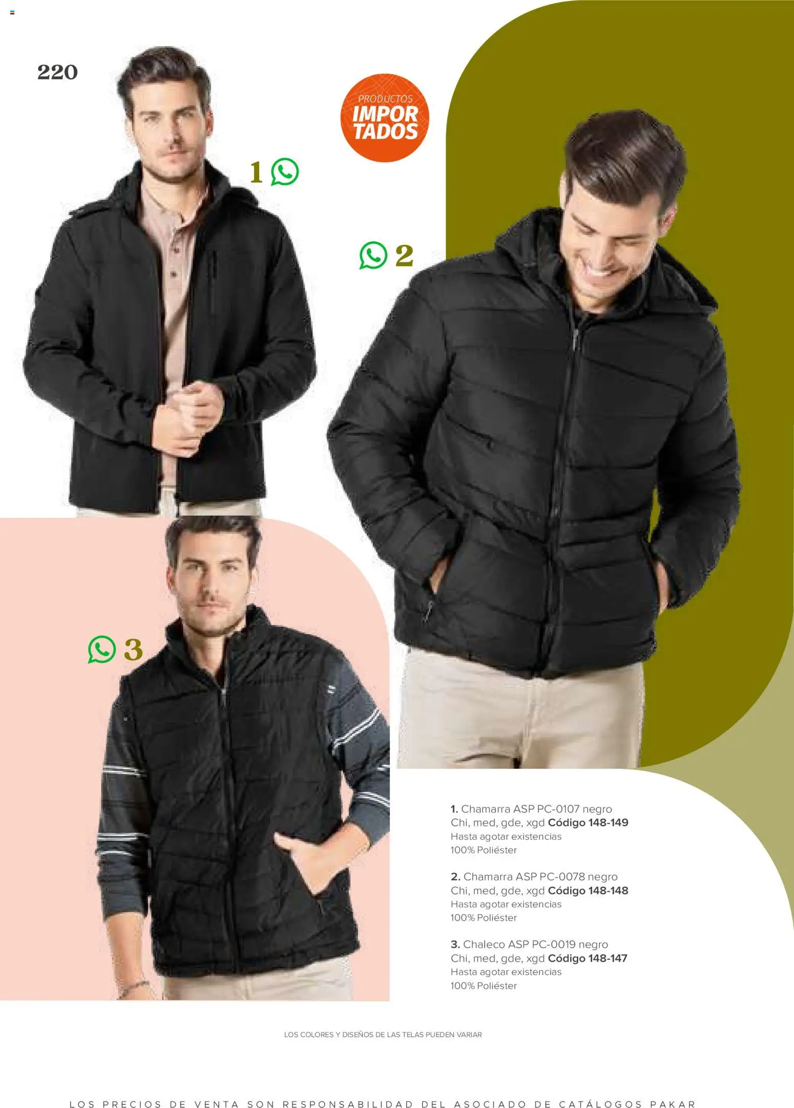 Vista previa las ofertas de la tienda SC Pakar - SC Pakar catálogo Ropa desde el 31/07/2026 